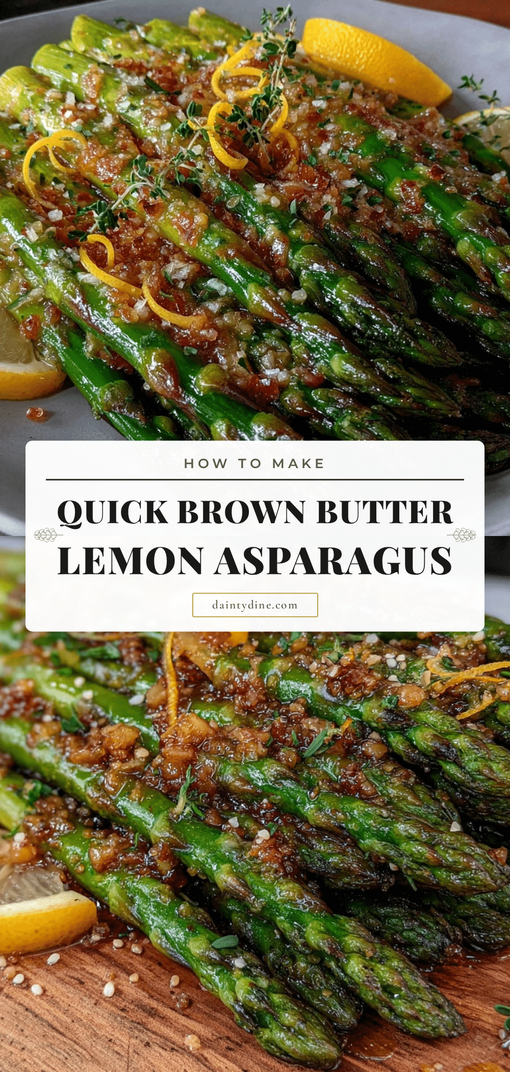15-Minute Asparagus with Brown Butter and Lemon recipe