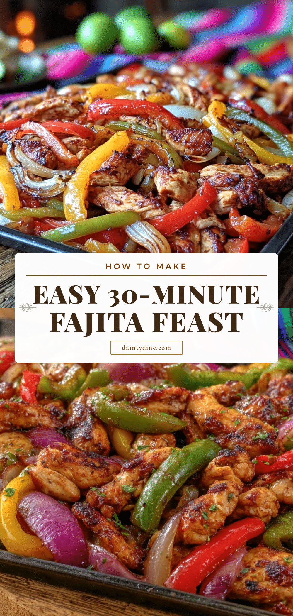 30-Minute Cinco de Mayo Sheet Pan Chicken Fajitas recipe