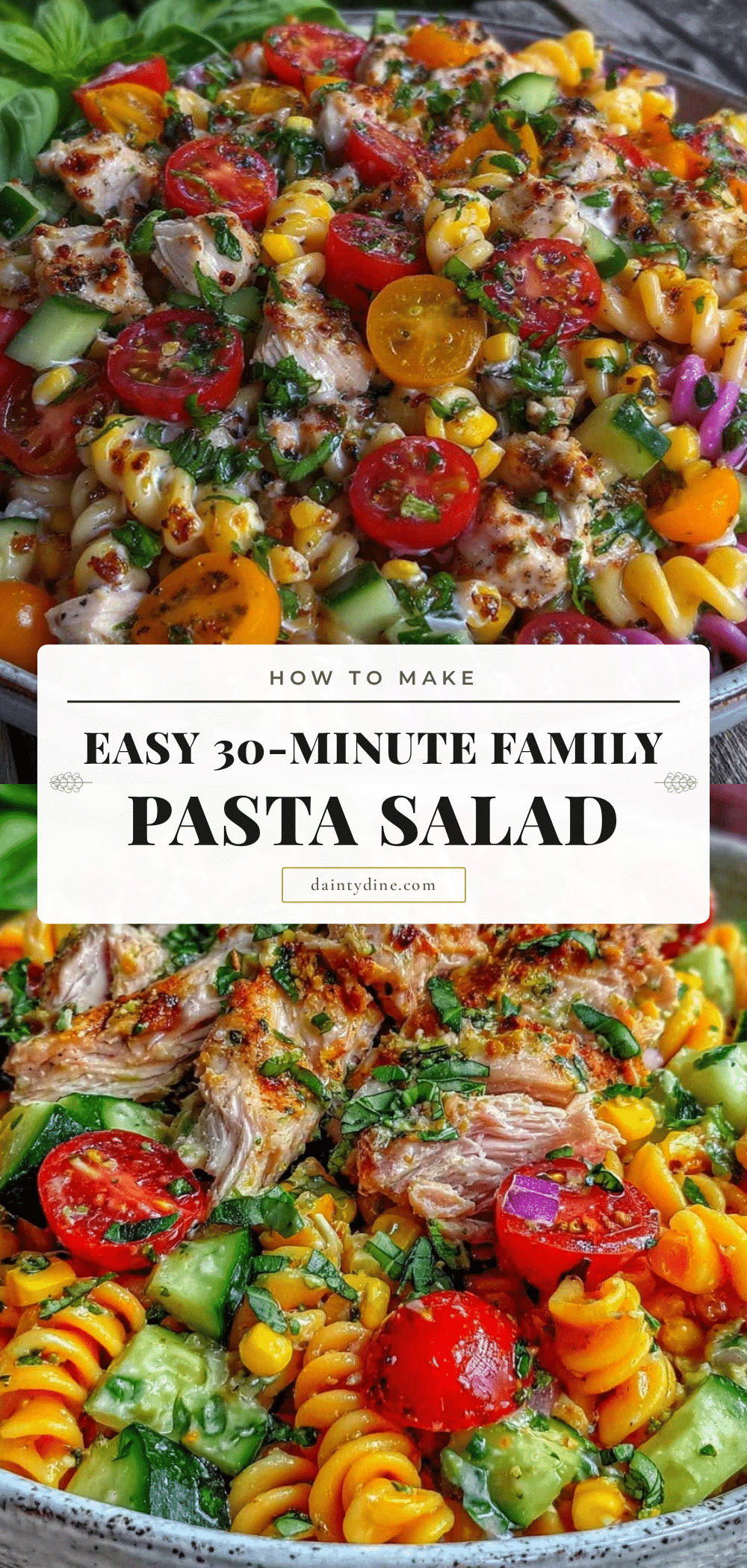 30-minute family pasta salad recipe