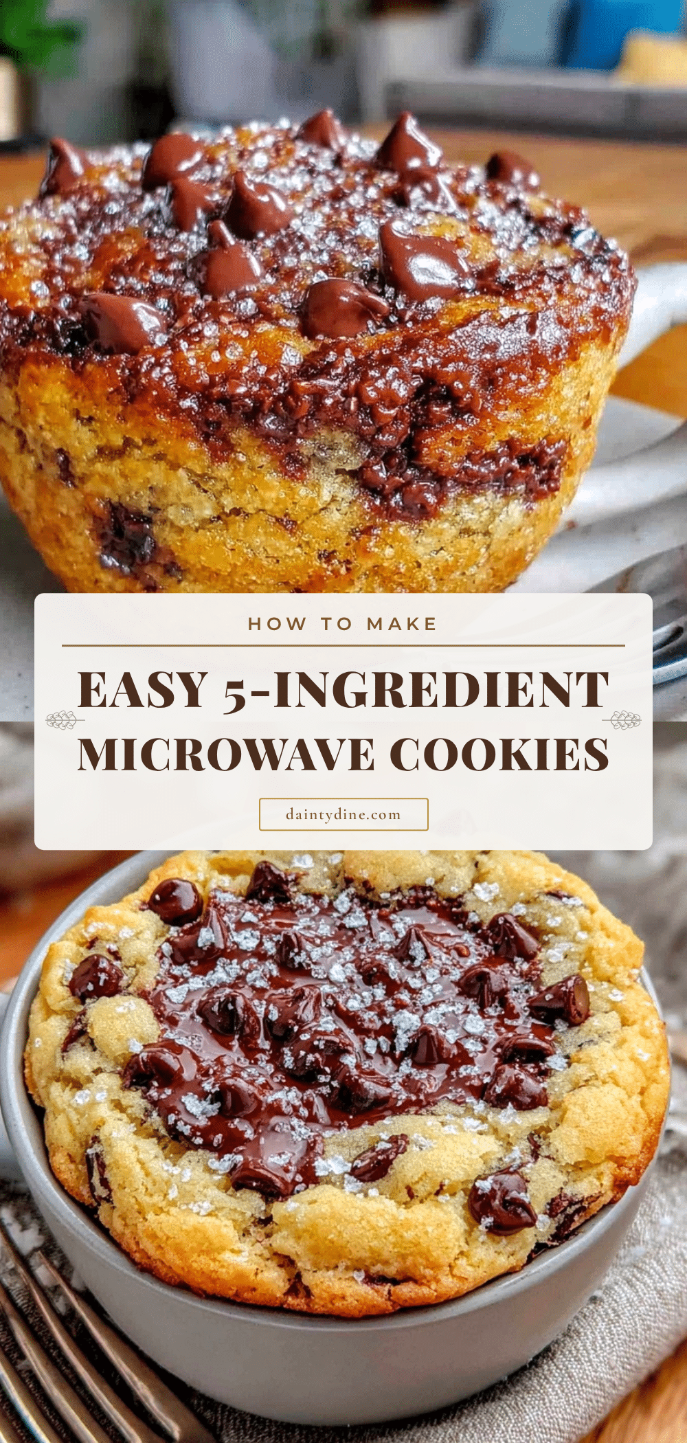 5-Ingredient Dorm Chocolate Chip Cookies recipe