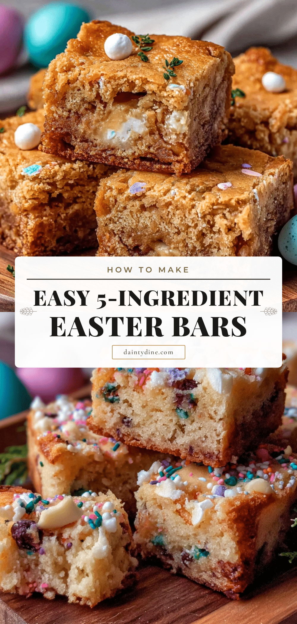 5-Ingredient Easter Cookie Bars recipe