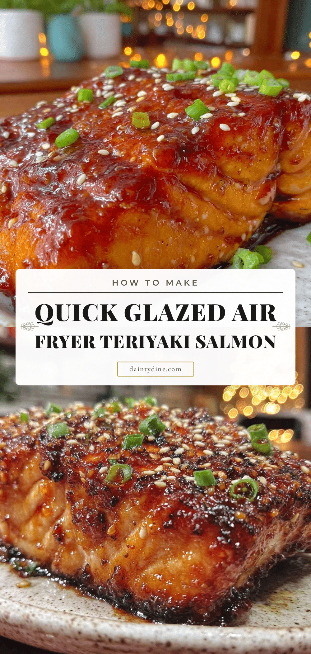 air fryer teriyaki salmon recipe