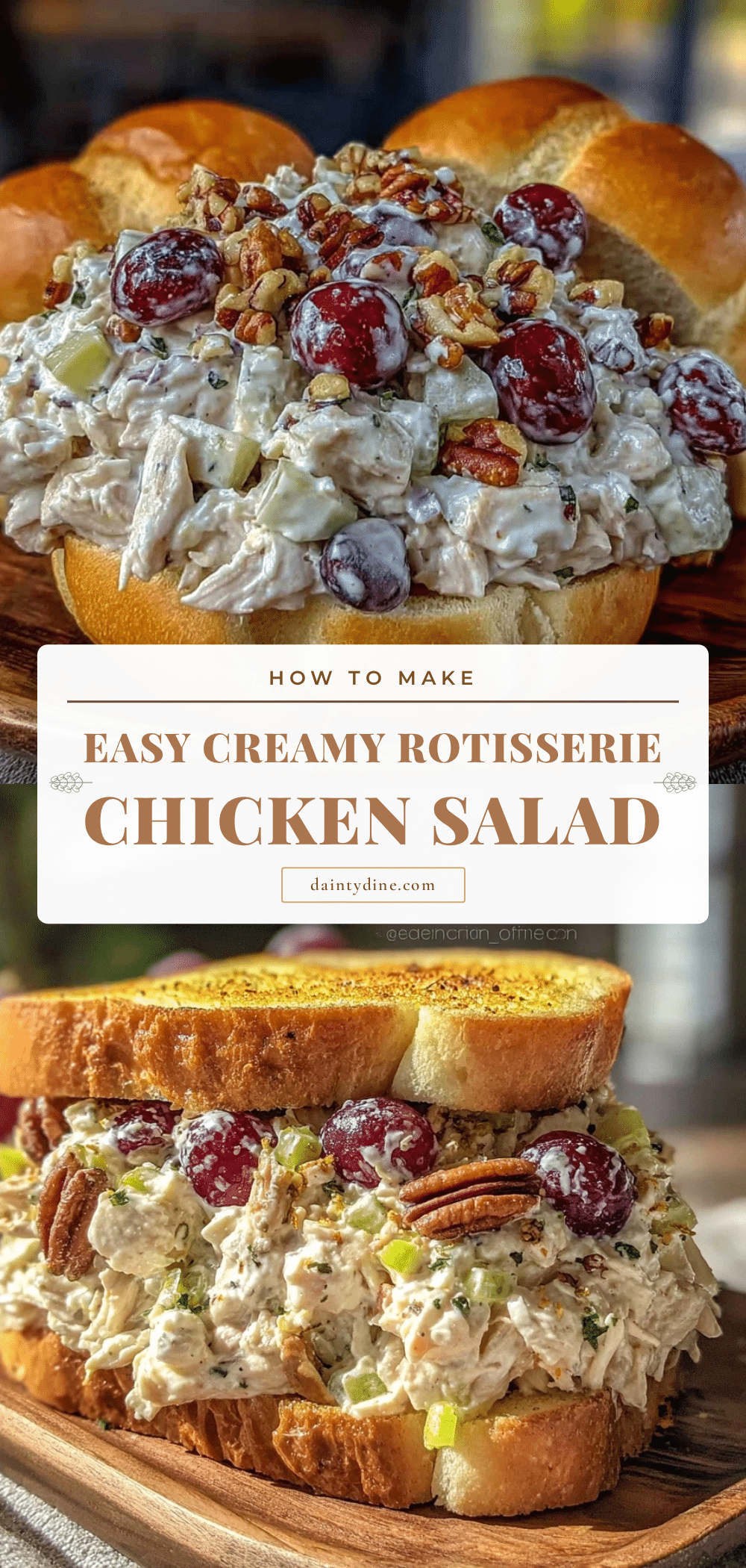 creamy rotisserie chicken salad sandwich filling recipe