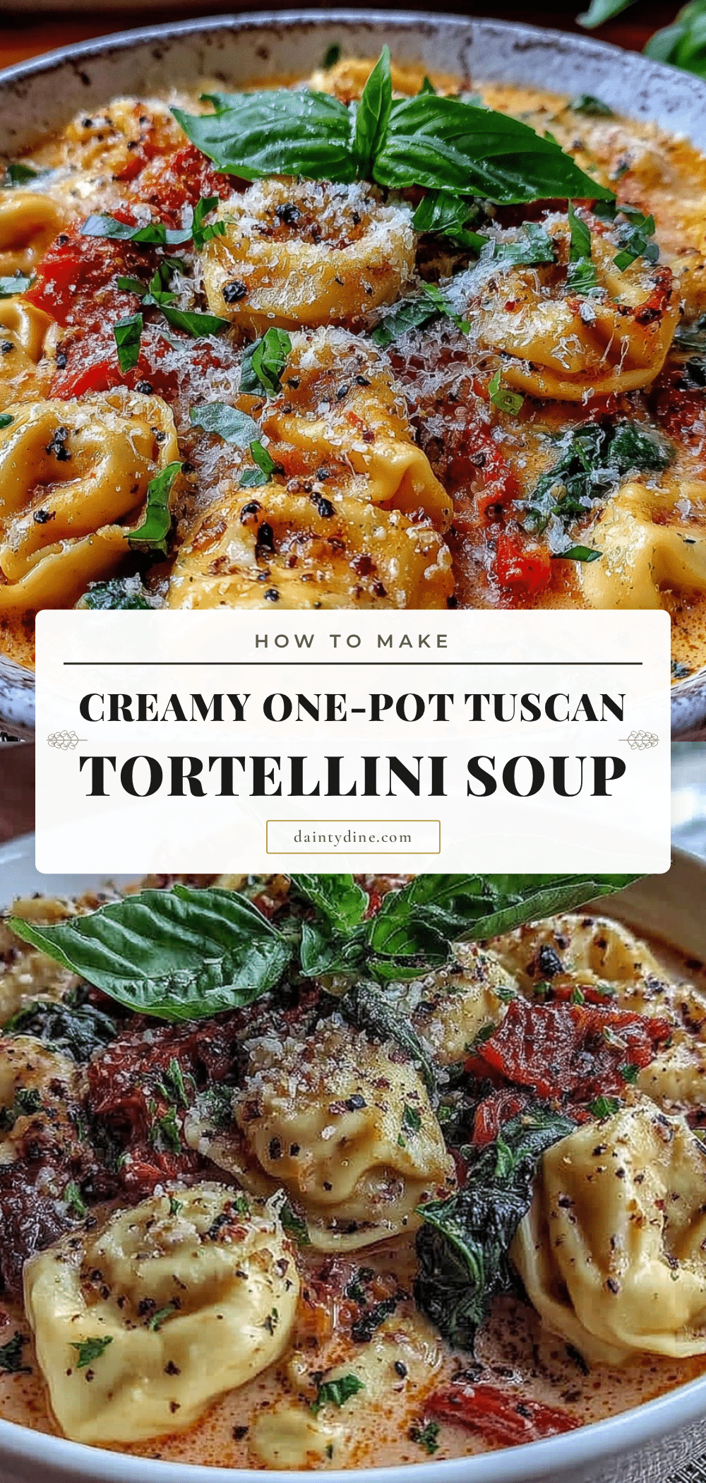 creamy tuscan tortellini soup recipe