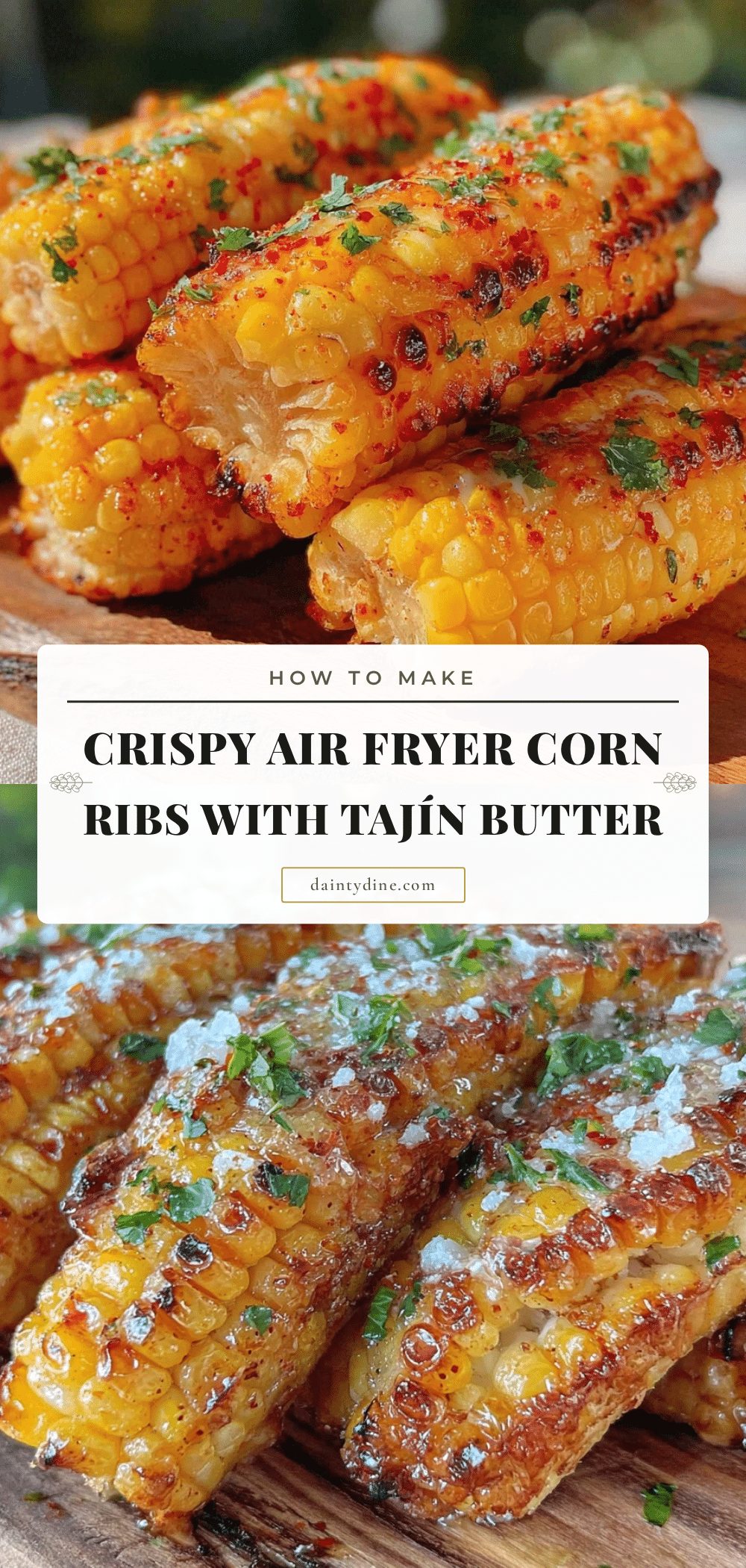 crispy air fryer corn ribs recipe