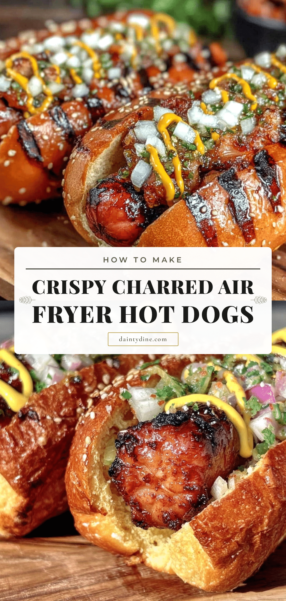 crispy air fryer hot dogs recipe