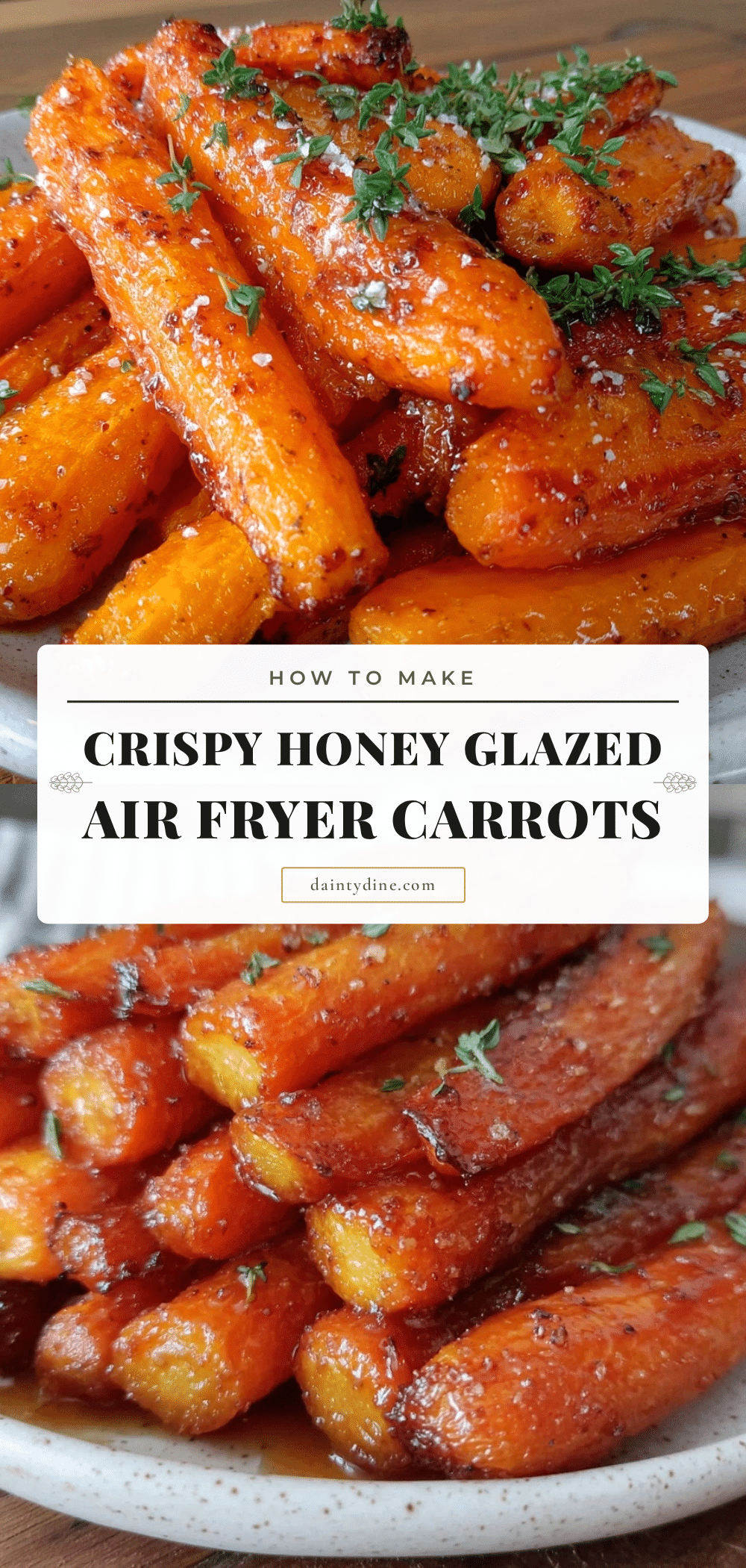 crispy air fryer roasted carrots recipe