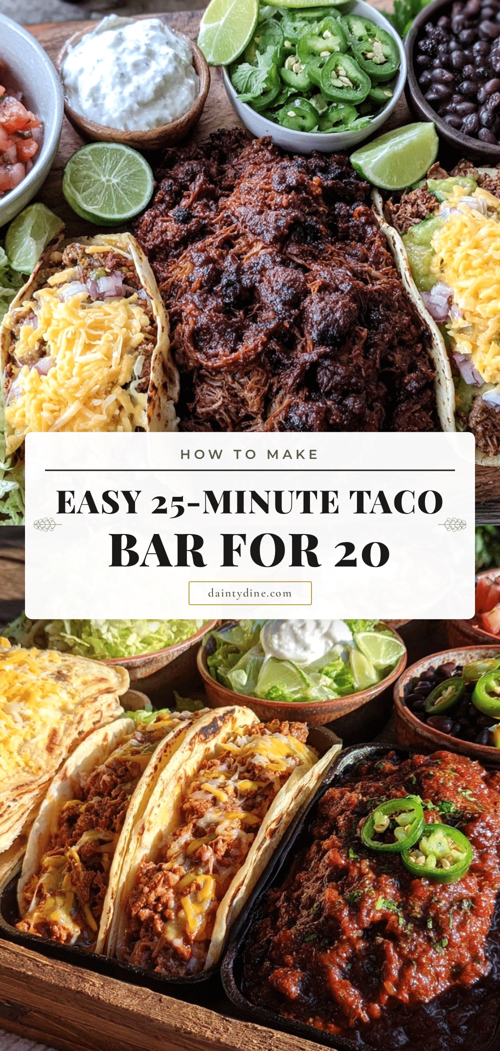 easy 25-minute taco bar recipe