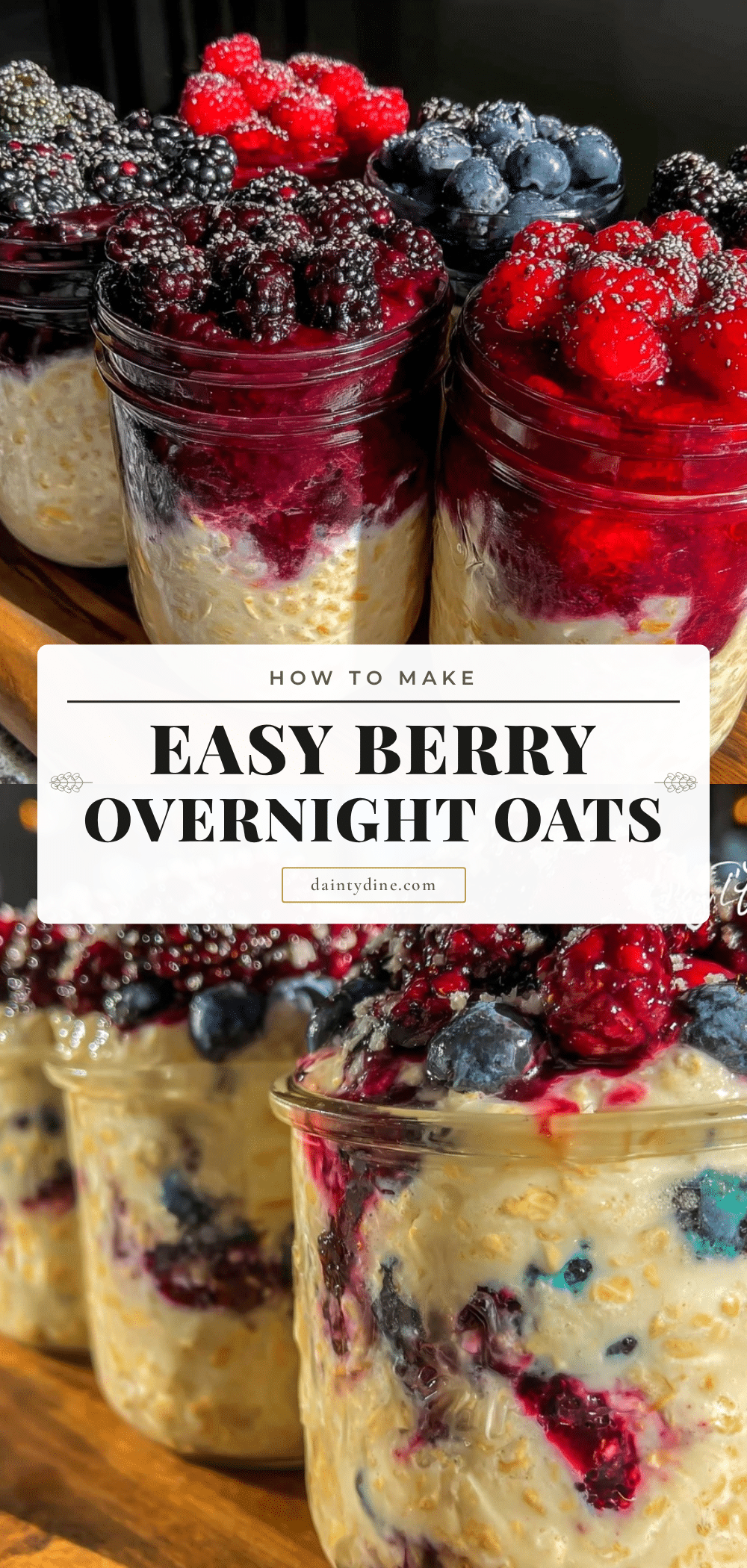 easy berry overnight oats recipe