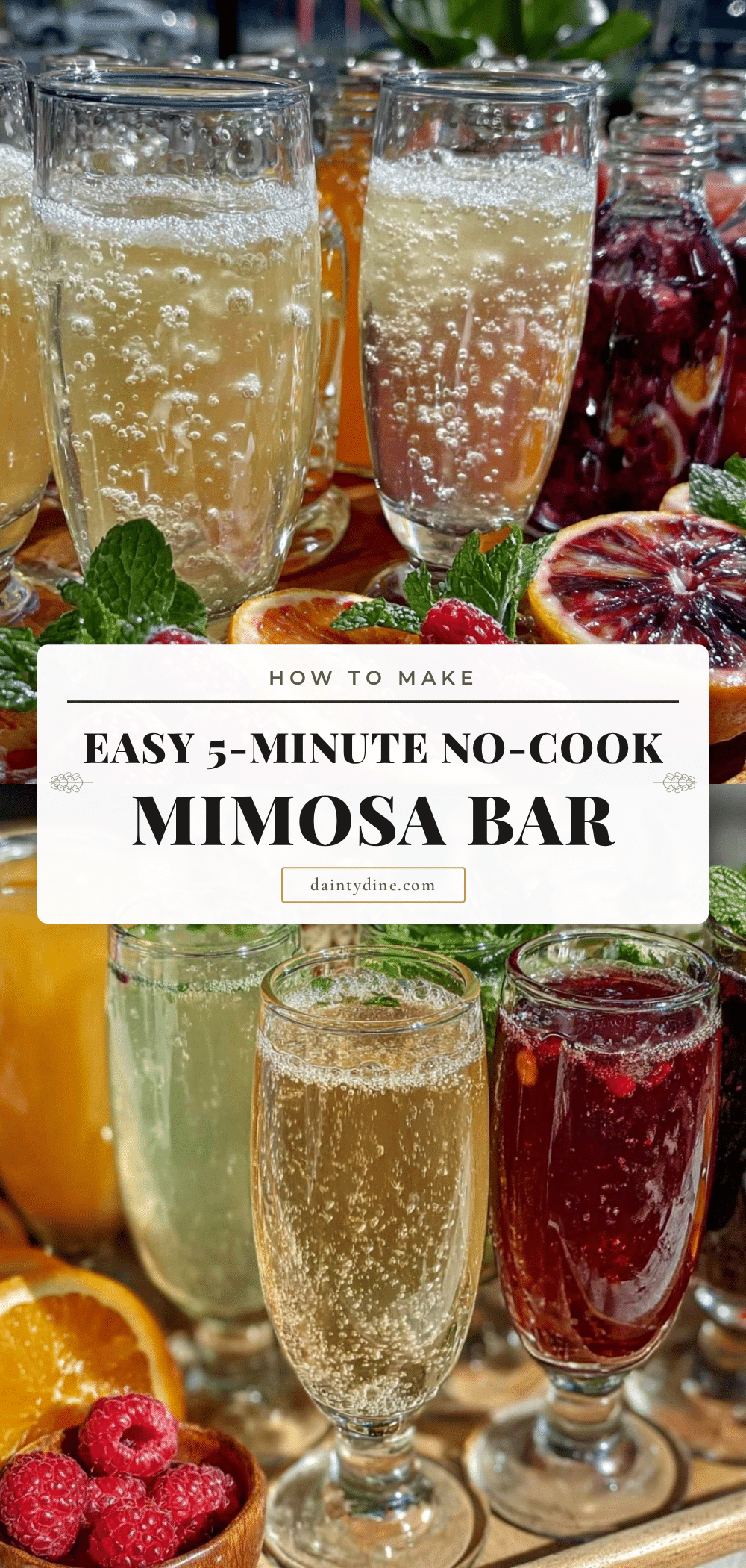 easy mimosa bar setup recipe