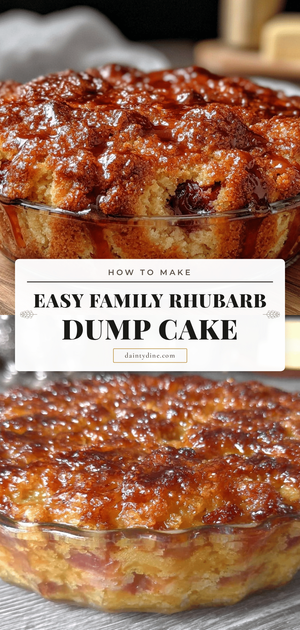 family rhubarb dump cake recipe recipe