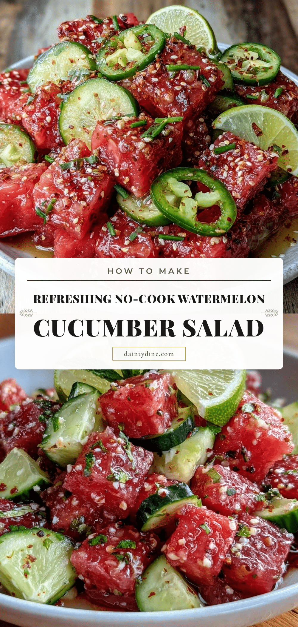 fresh watermelon cucumber salad recipe