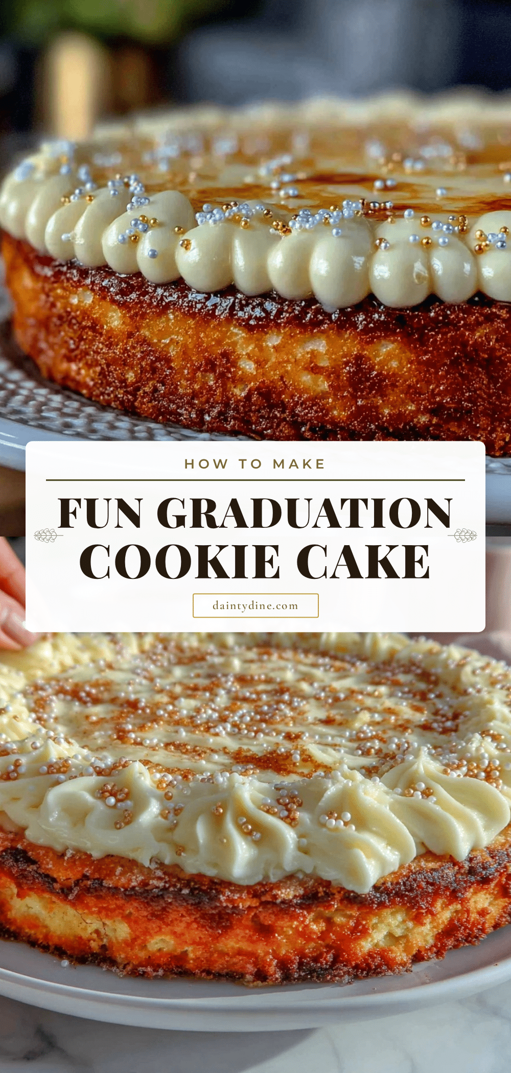 graduation cookie cake recipe