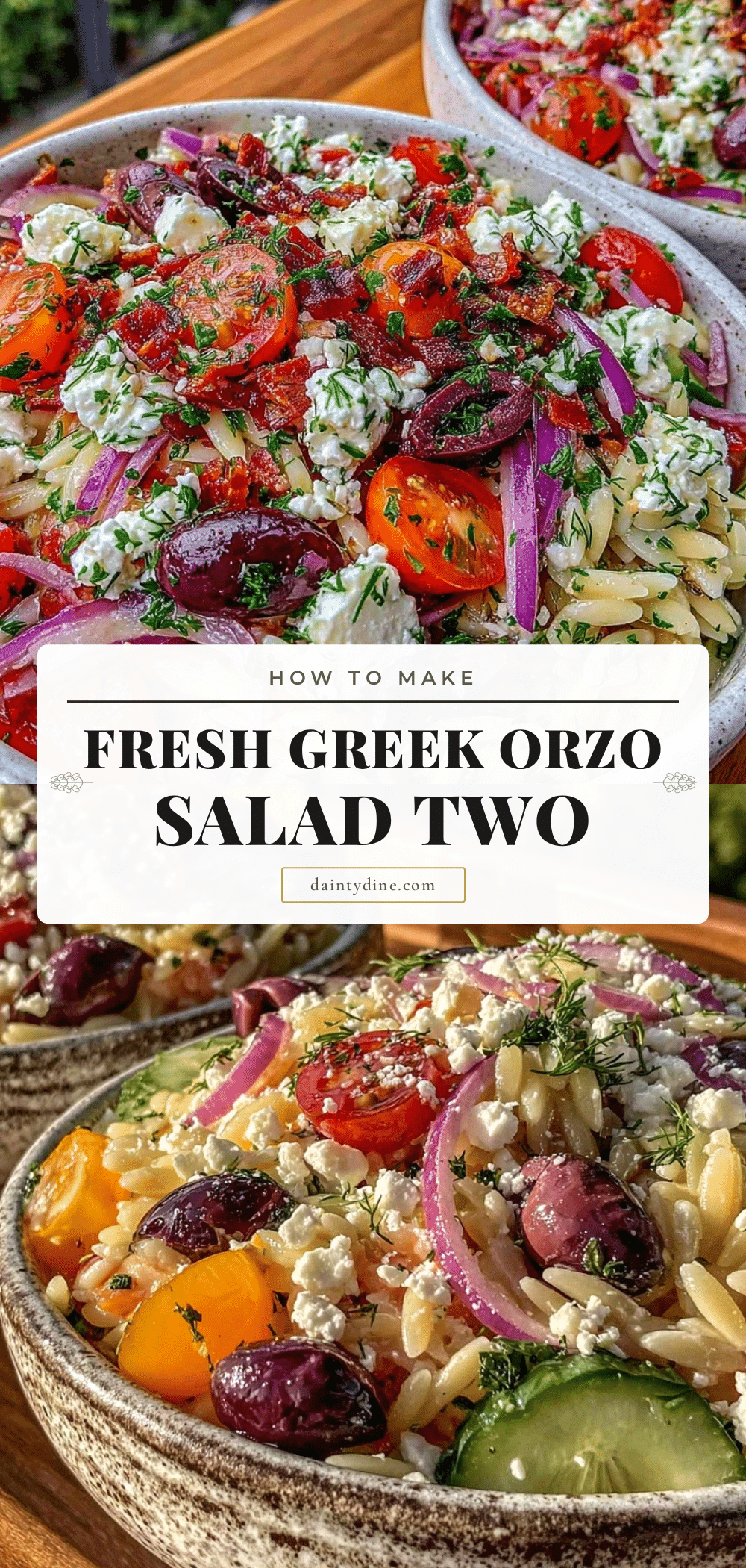 Greek Orzo Salad recipe