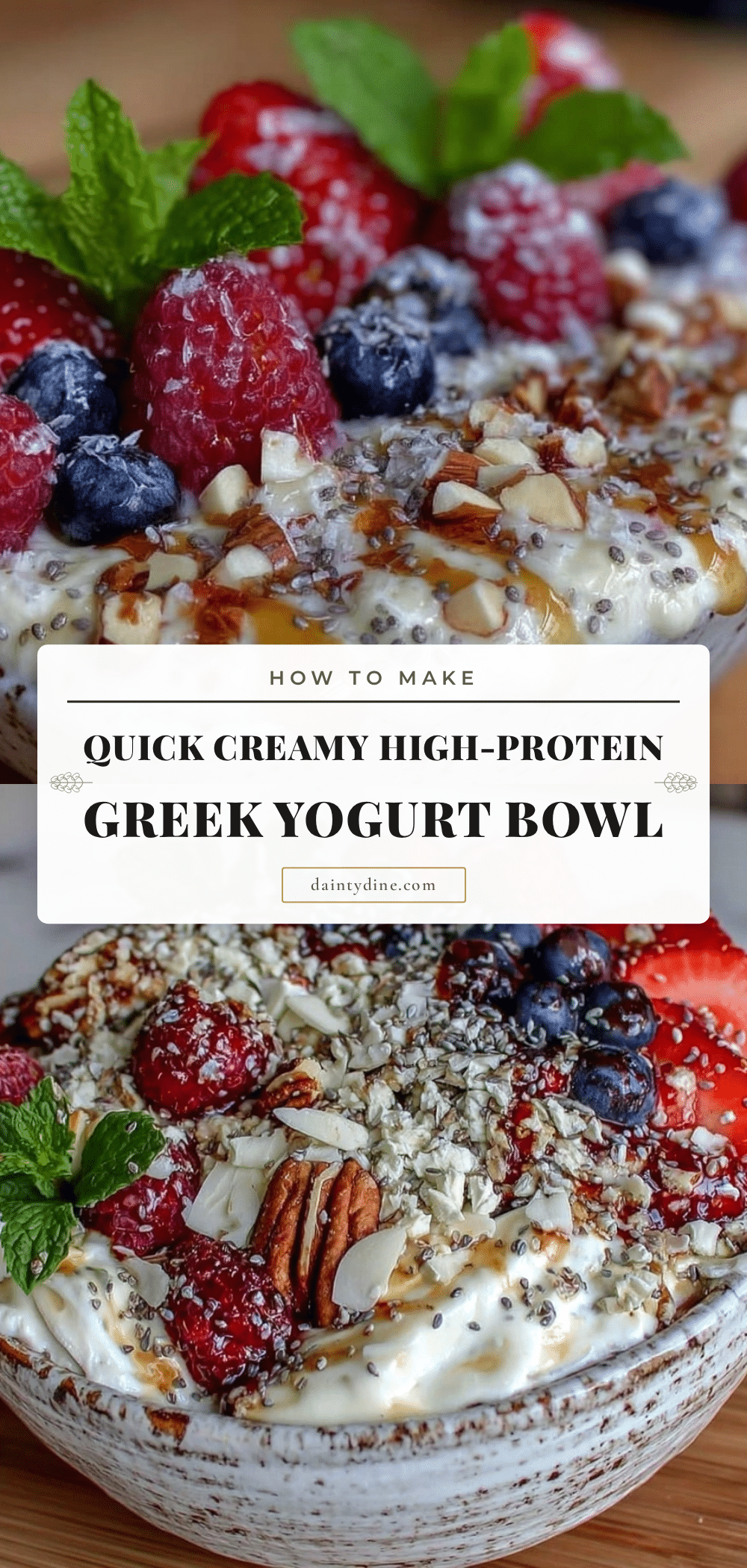 high-protein Greek yogurt bowl recipe