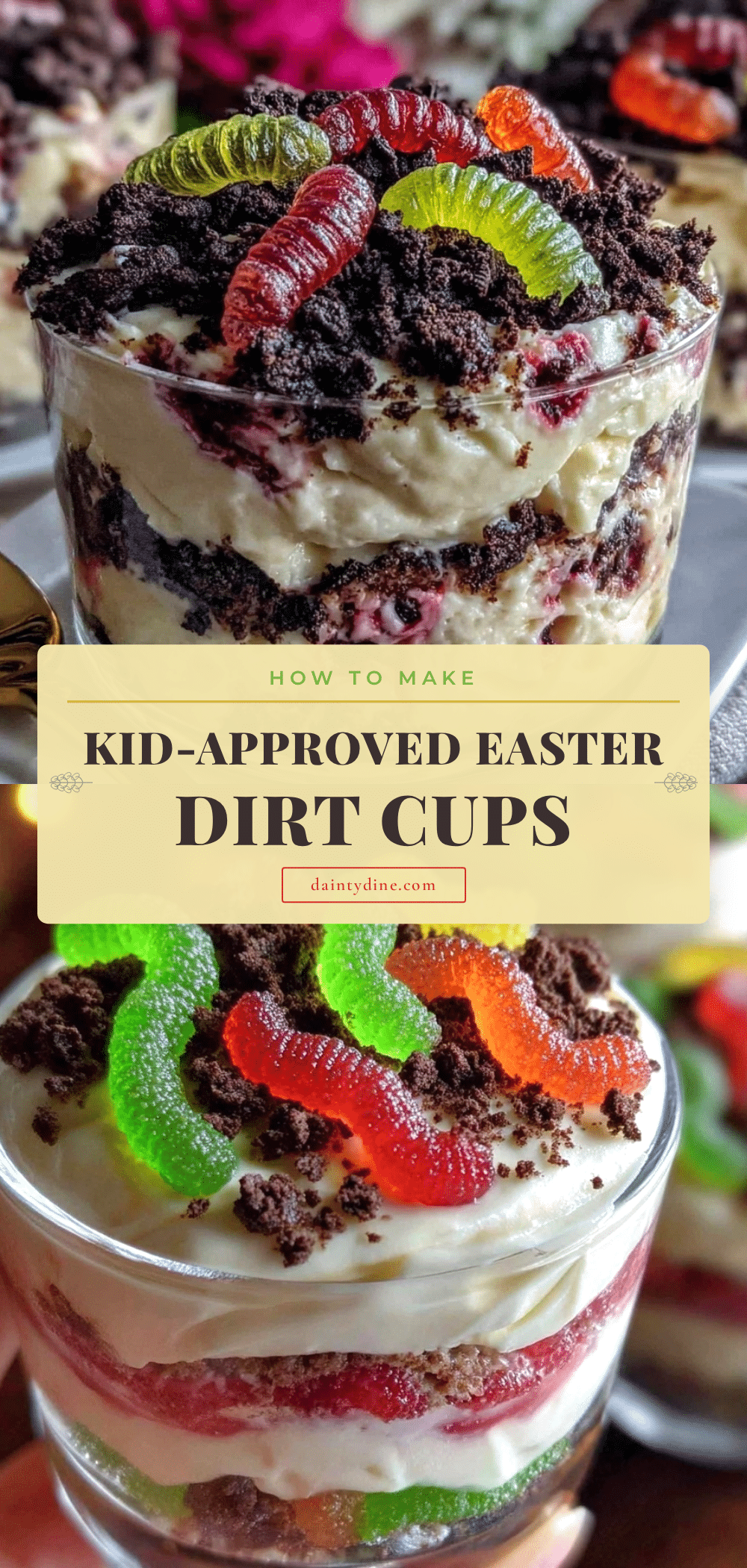 kid-approved Easter dirt cups recipe recipe