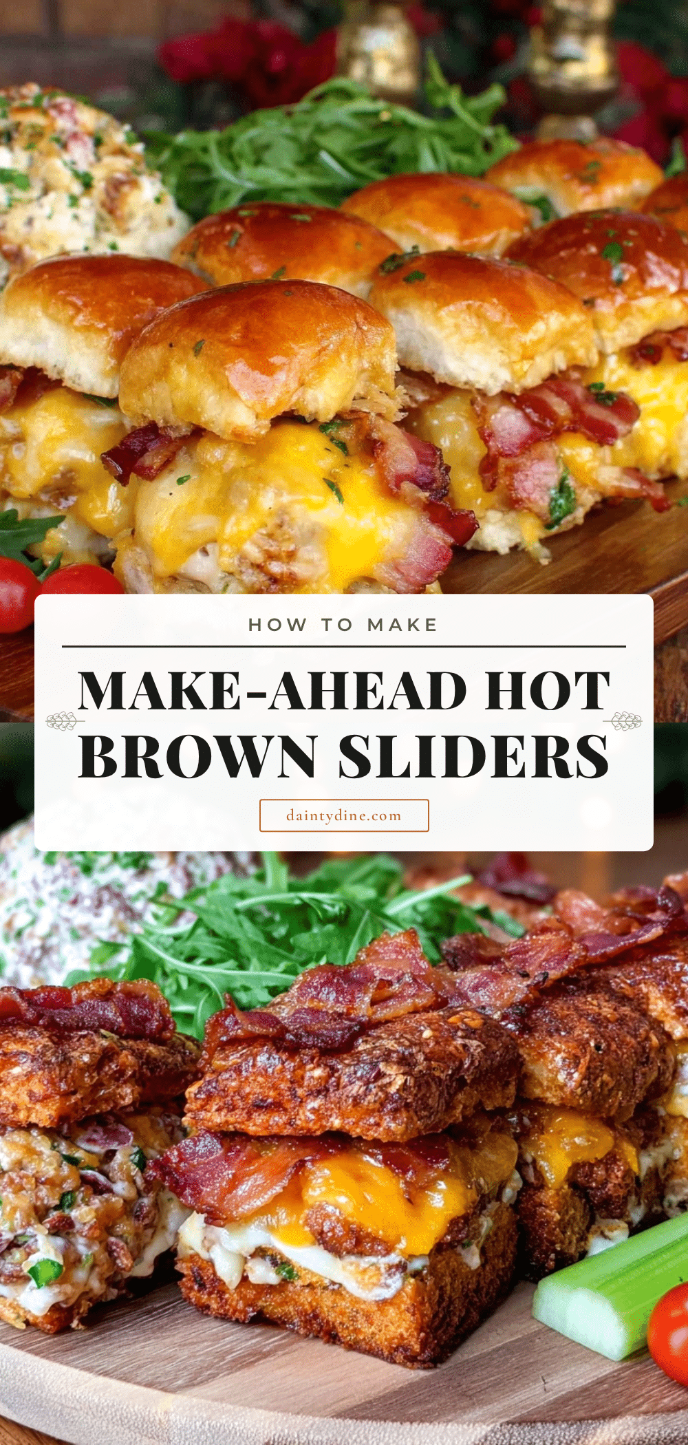 make-ahead hot brown sliders recipe