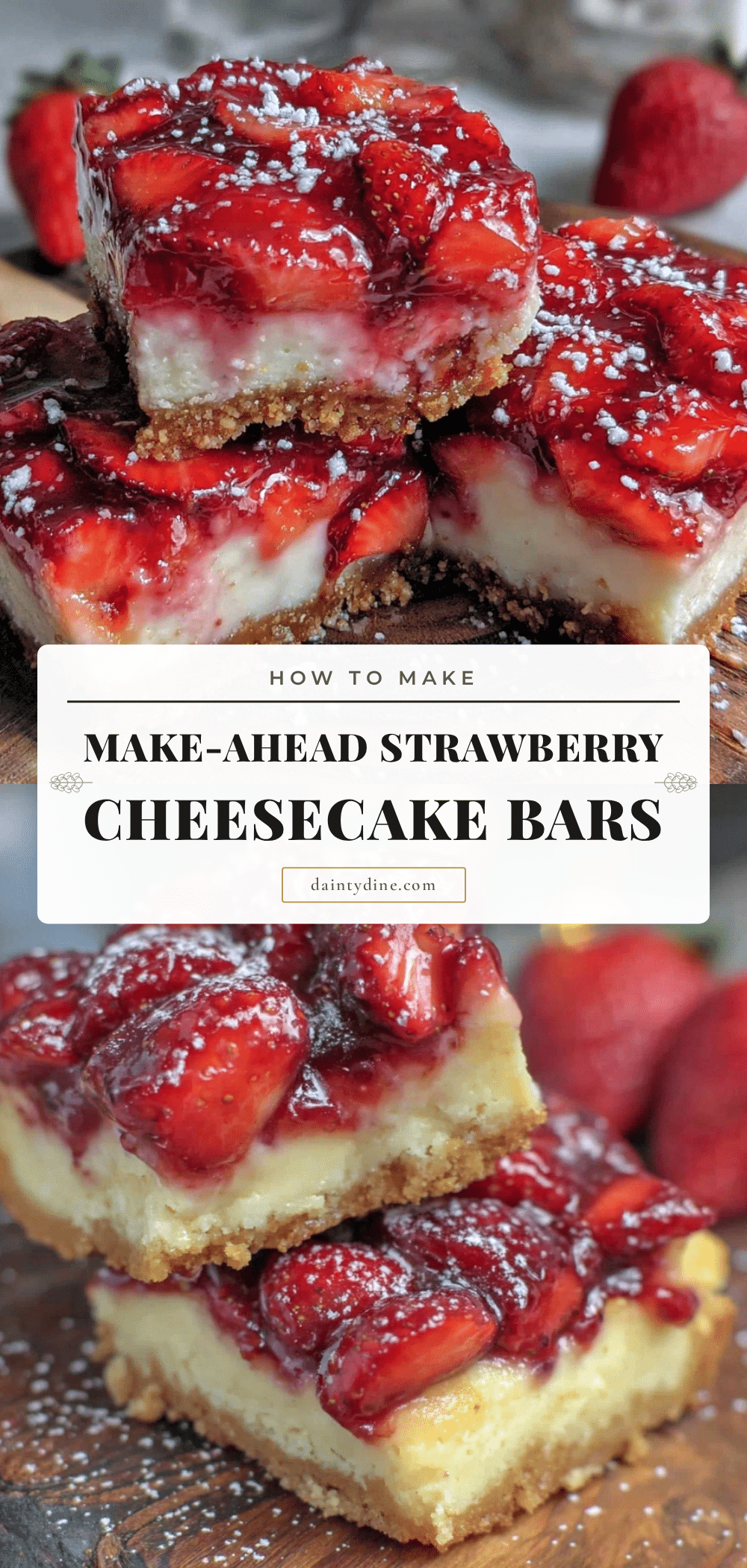 make-ahead strawberry cheesecake bars recipe