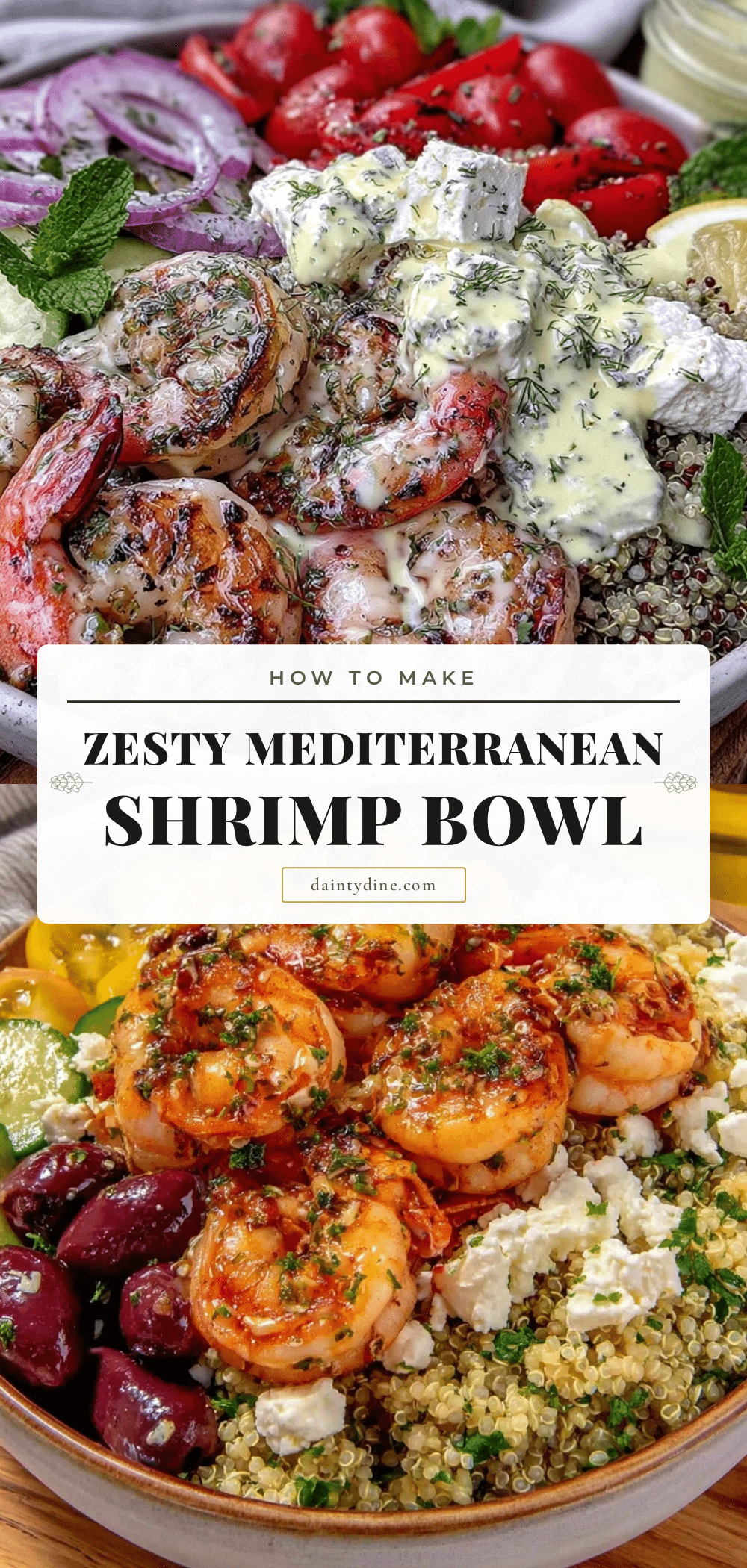 Mediterranean shrimp bowl recipe