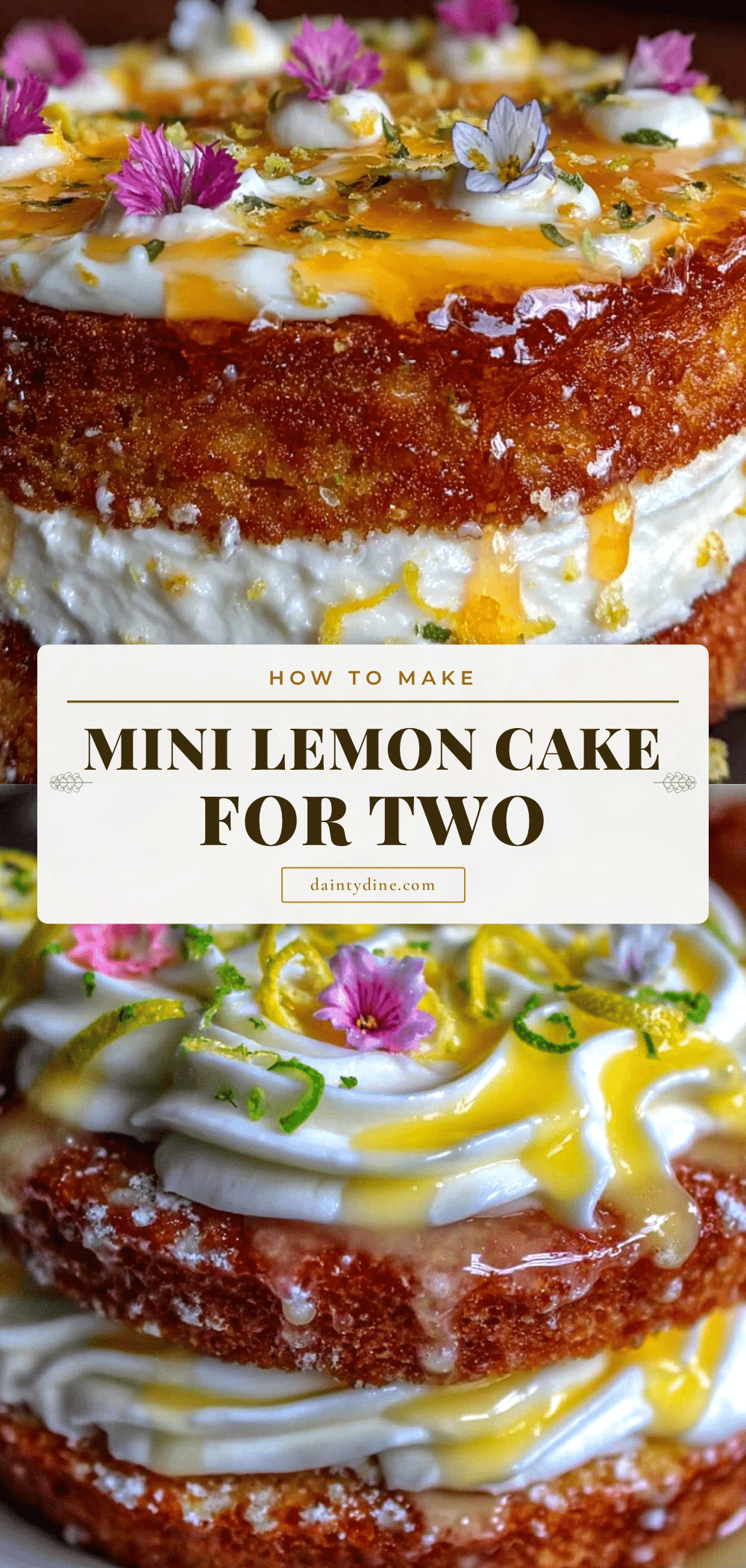 mini lemon layer cake recipe