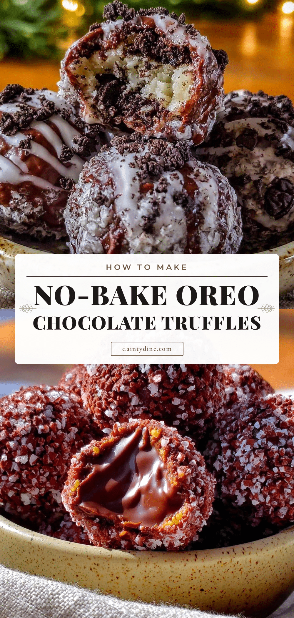 no-bake Oreo chocolate truffles recipe