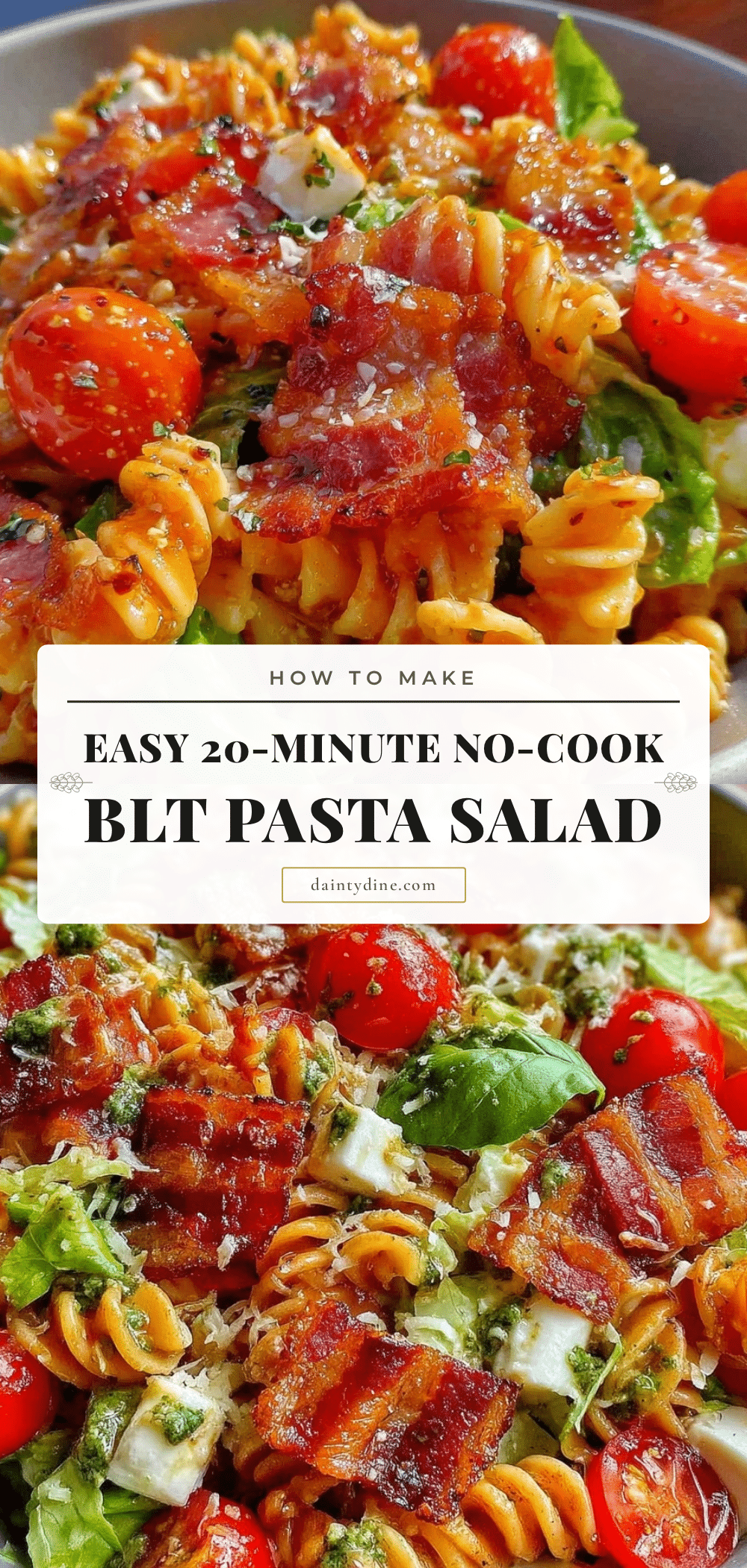 no cook blt pasta salad recipe
