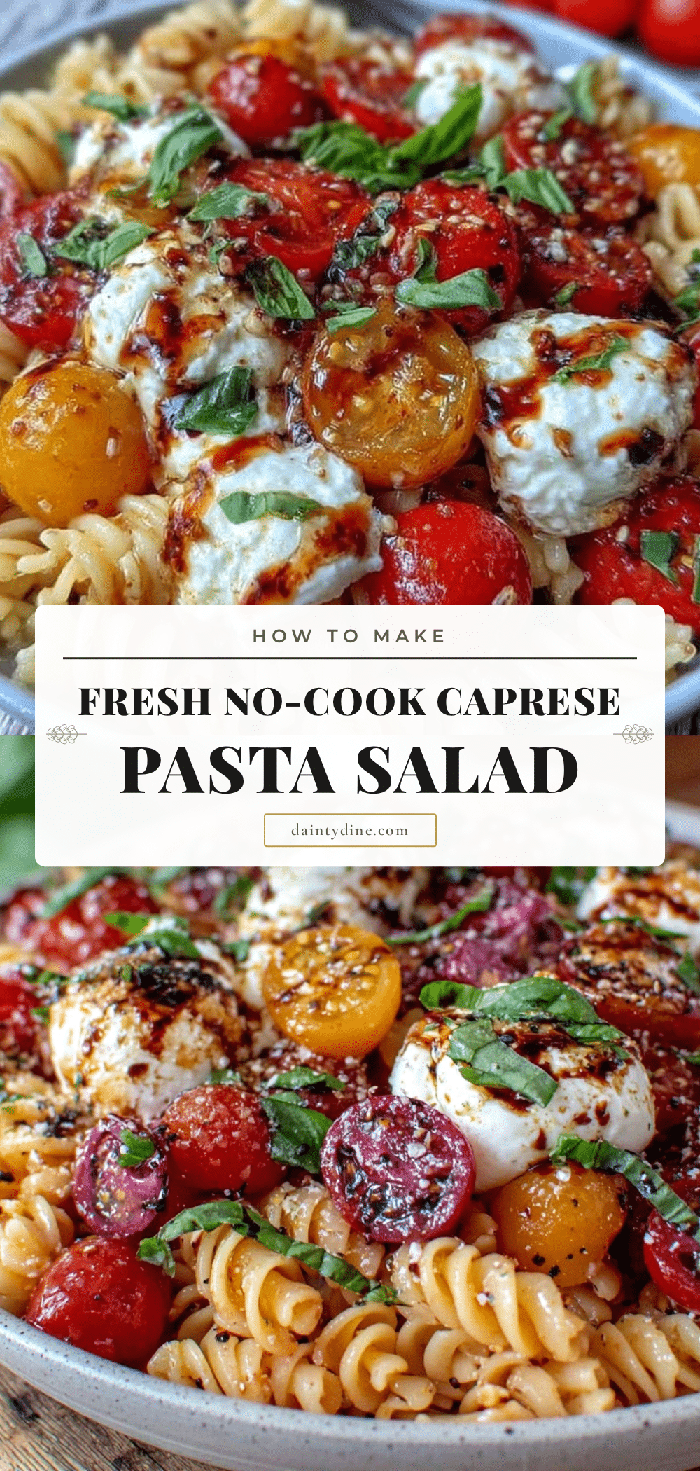no cook caprese pasta salad recipe