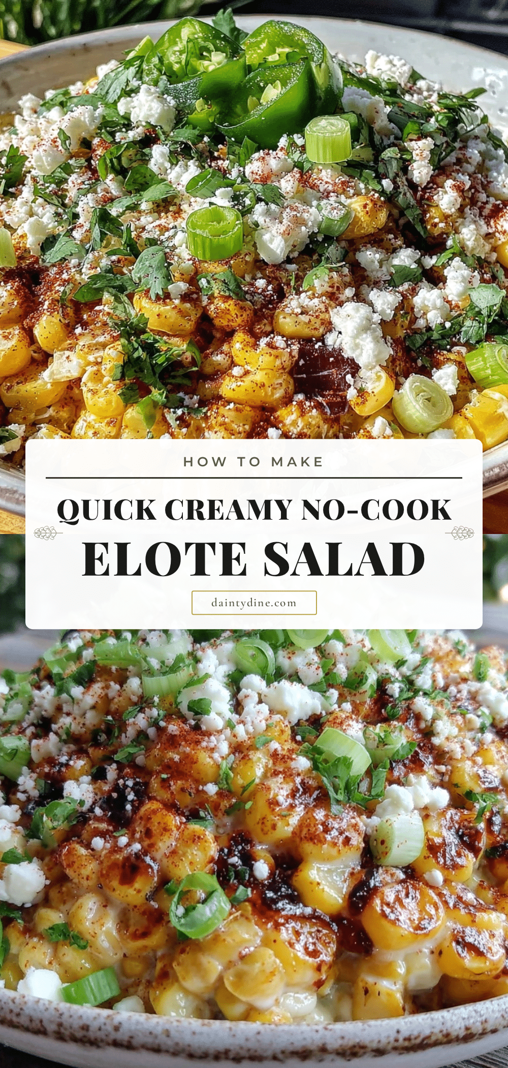 no-cook elote street corn salad recipe