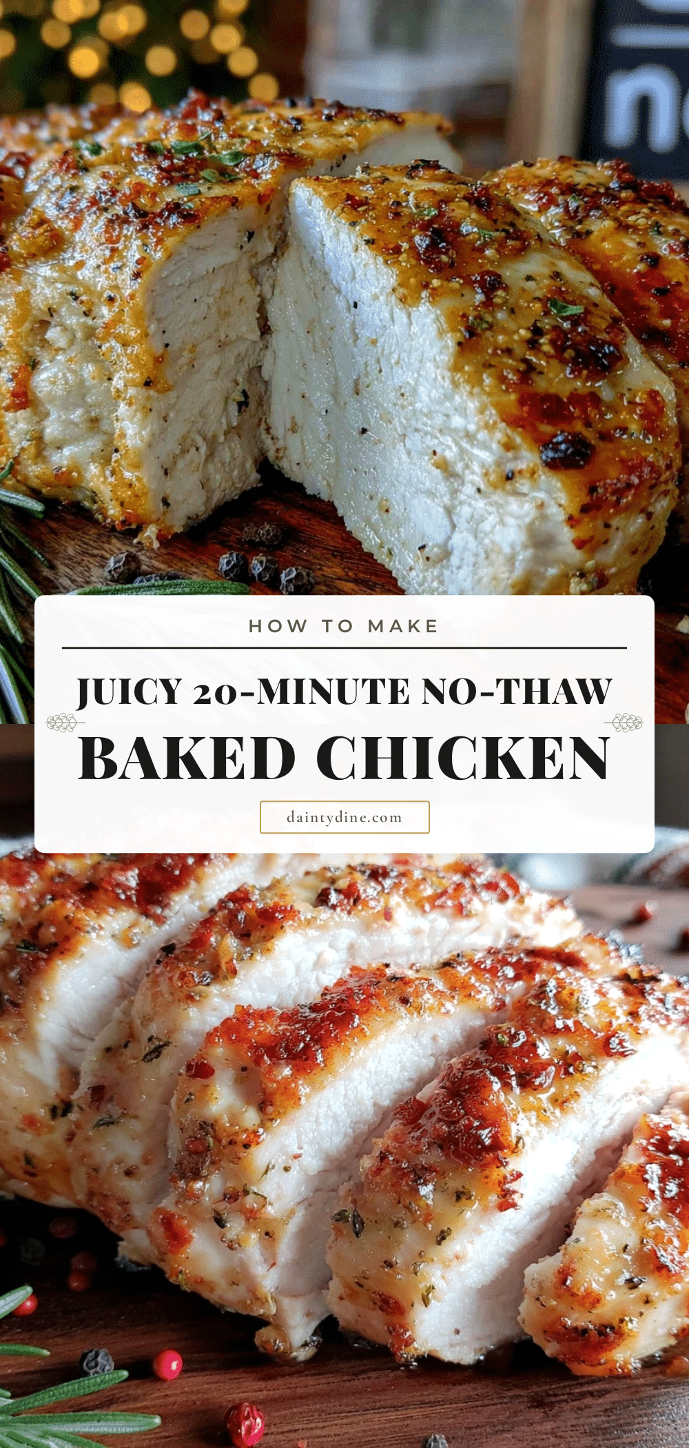no-thaw baked chicken breast recipe