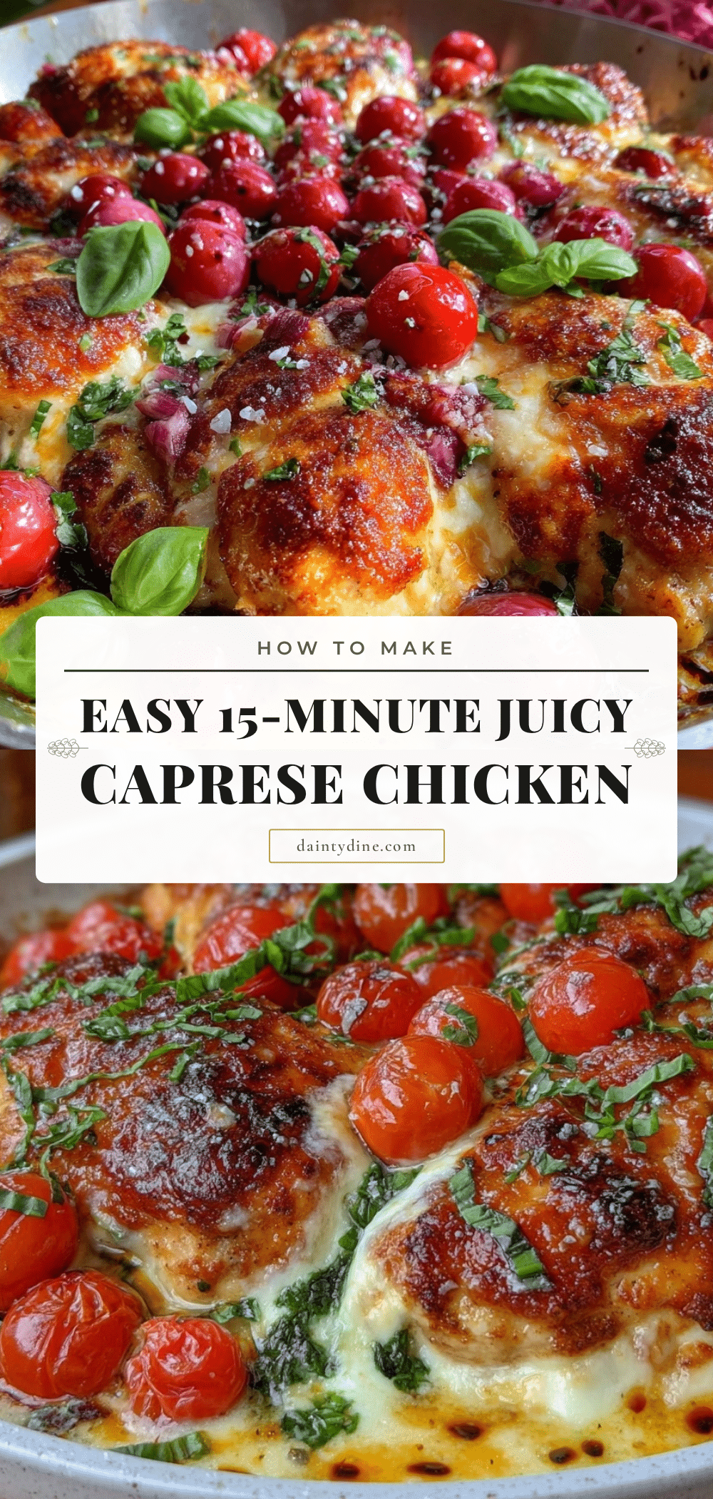 one-pan caprese chicken recipe