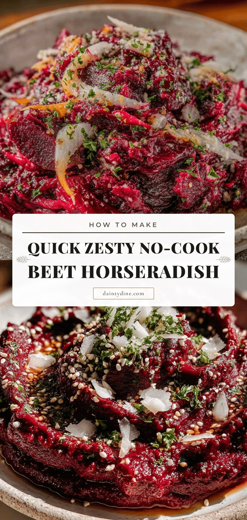 quick no cook beet horseradish spread recipe