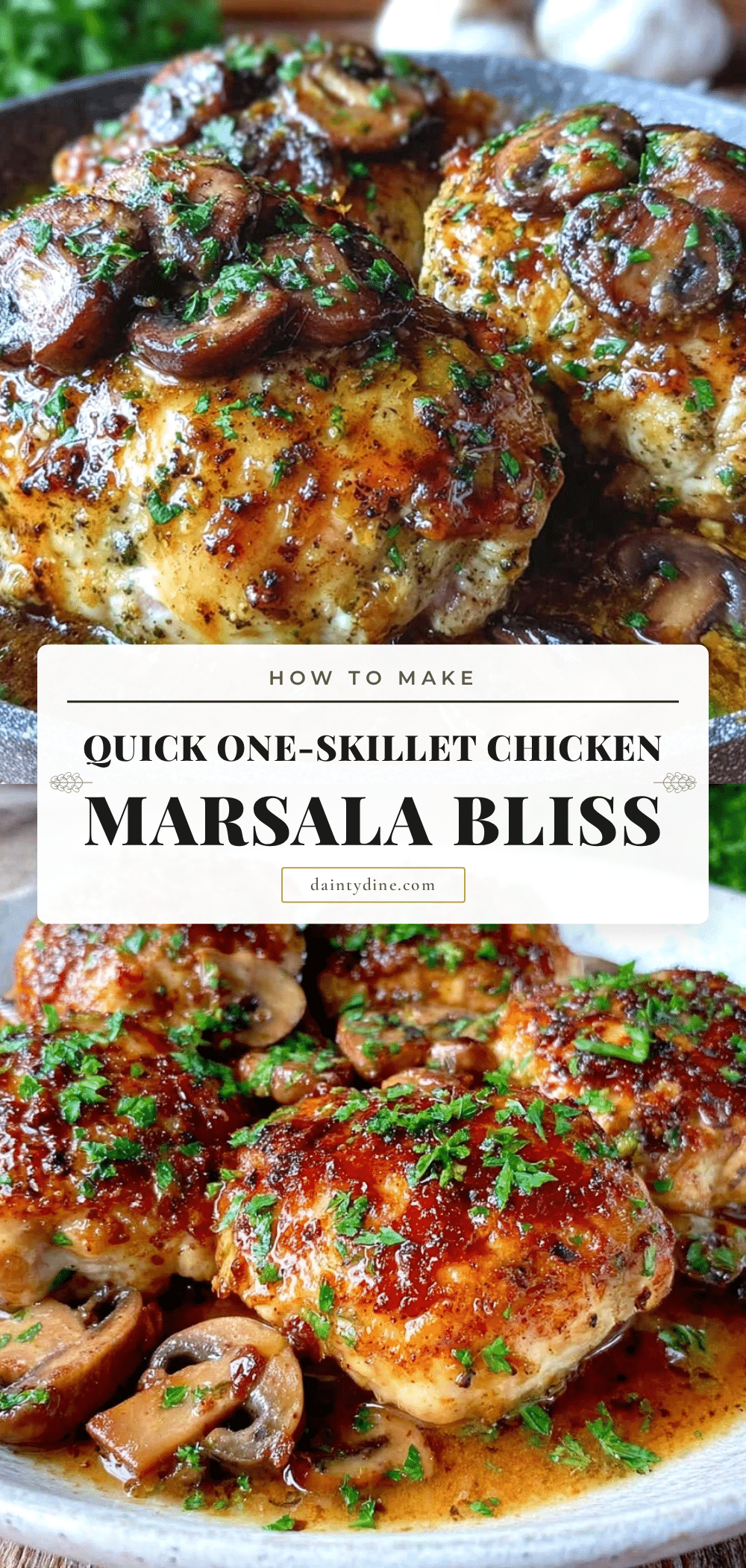 quick one-skillet chicken marsala recipe