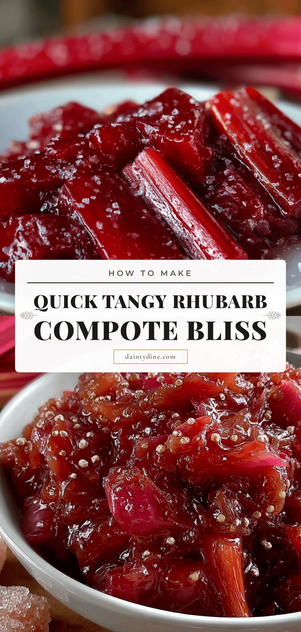 quick rhubarb compote recipe
