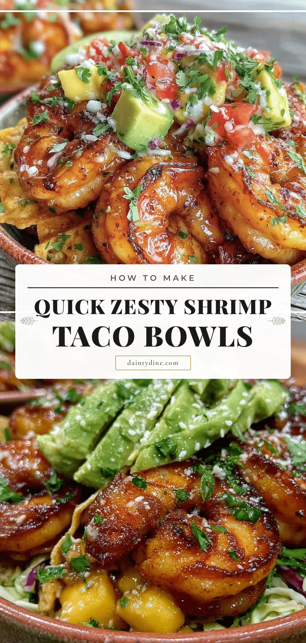 quick shrimp taco bowls recipe