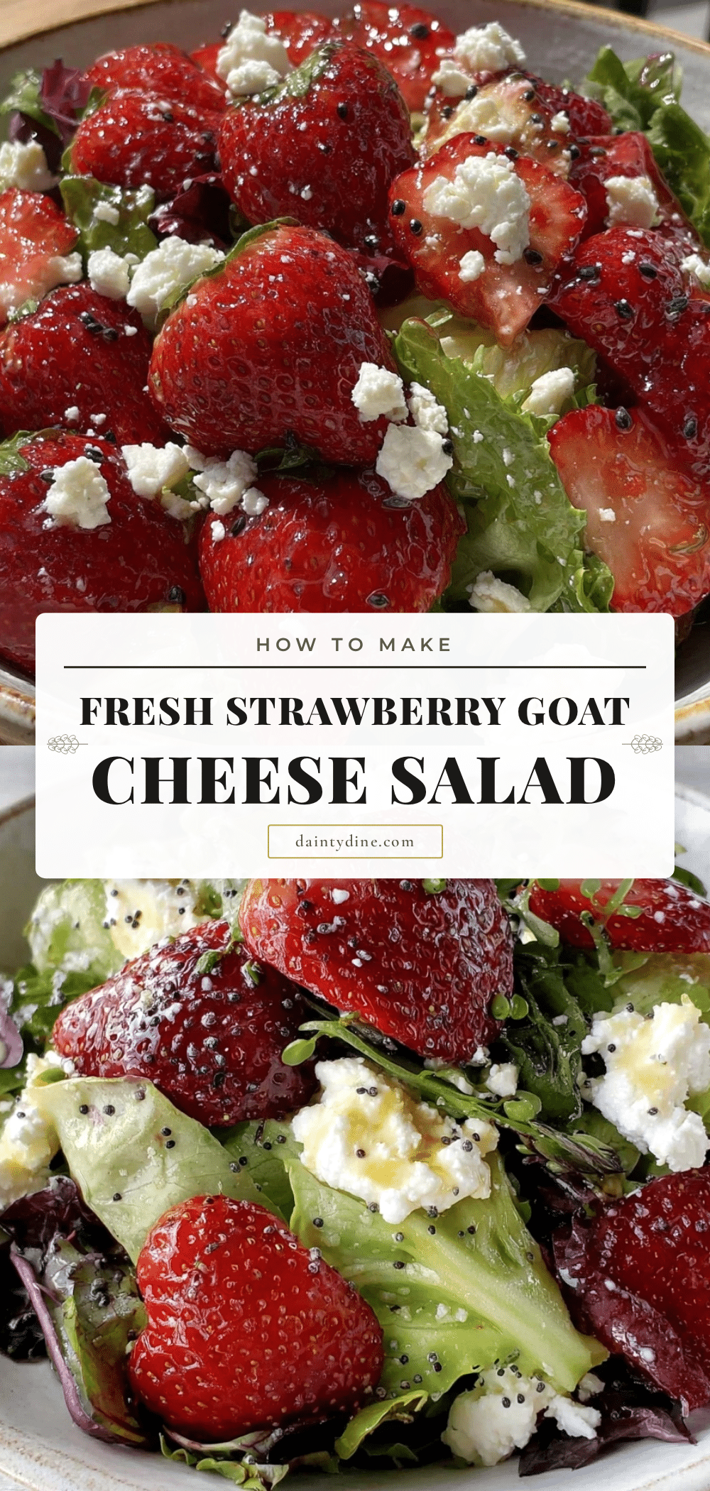 spring salad with strawberries goat cheese recipe