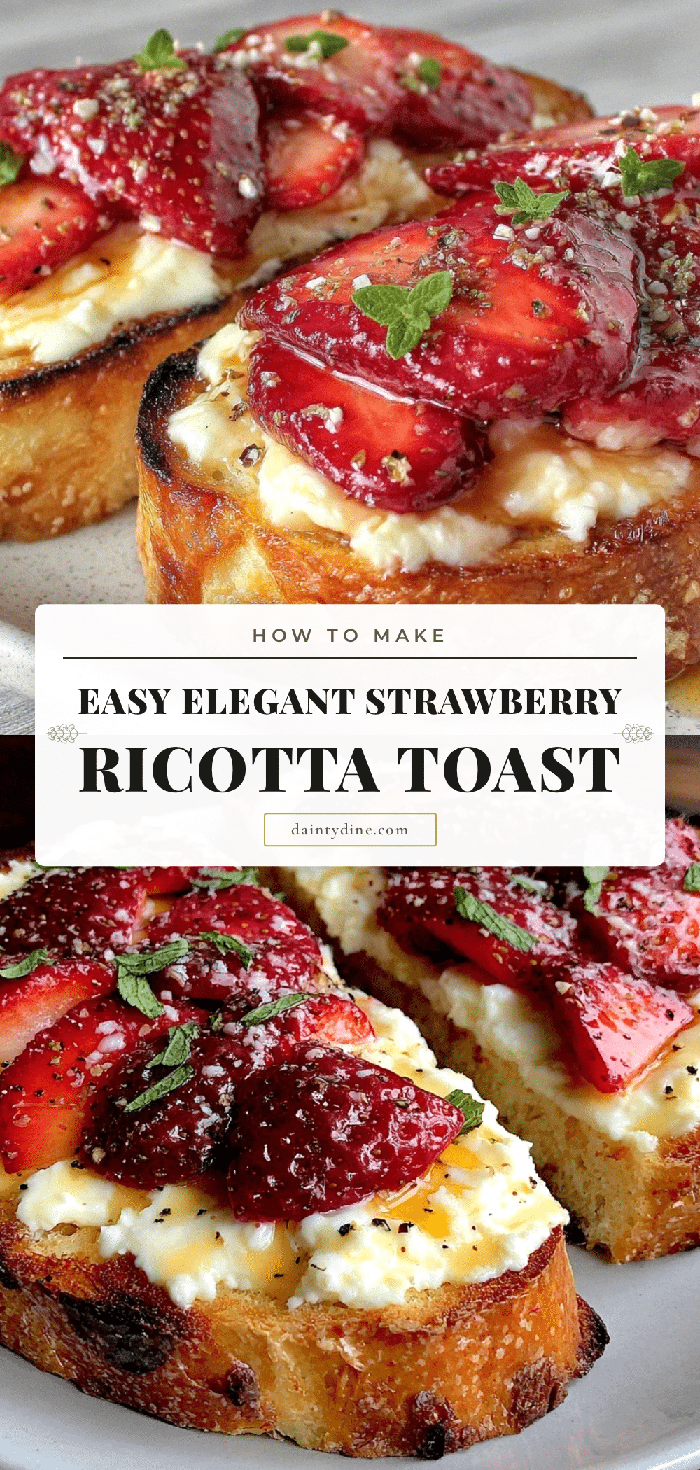 strawberry ricotta toast recipe