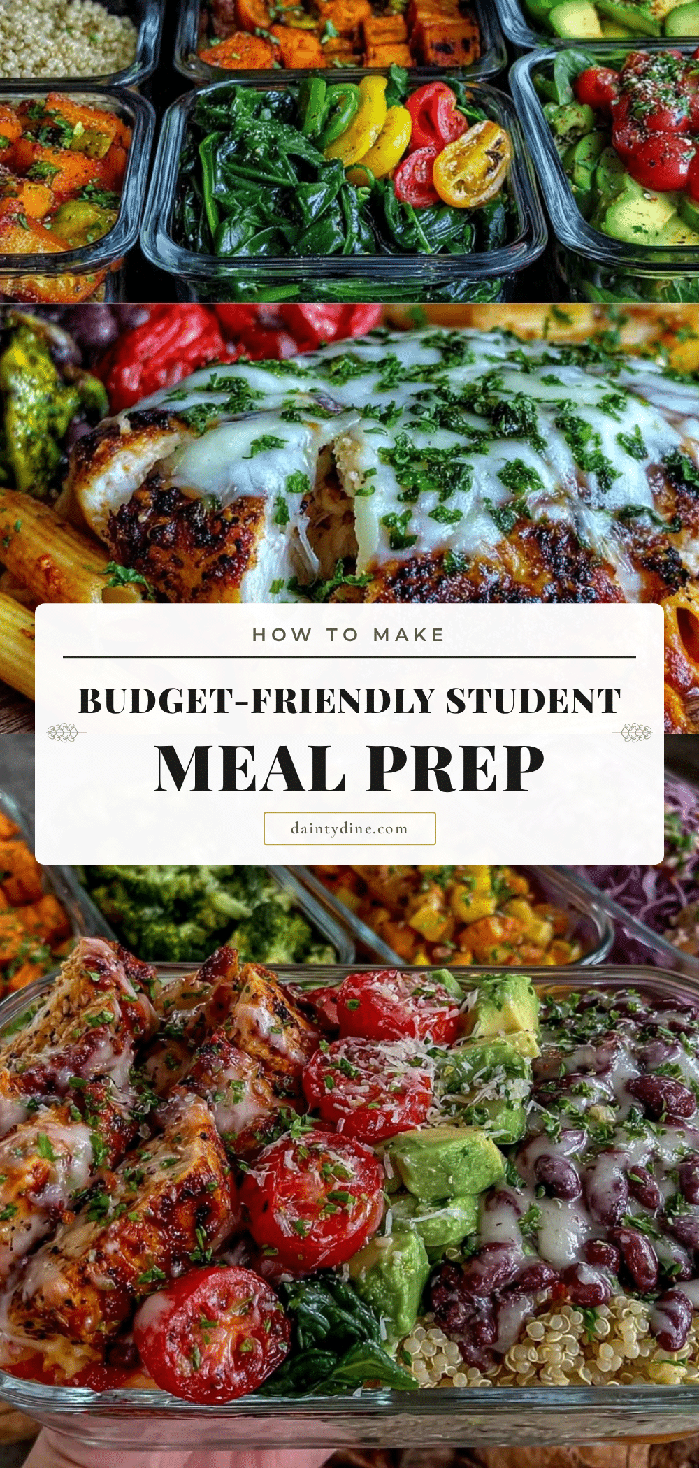 student summer meal prep recipe