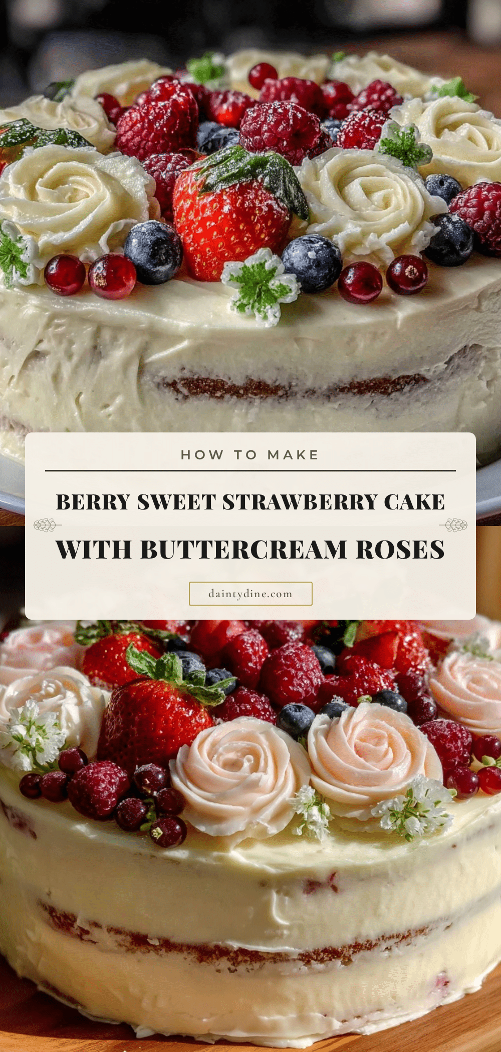 baby shower strawberry cake recipe