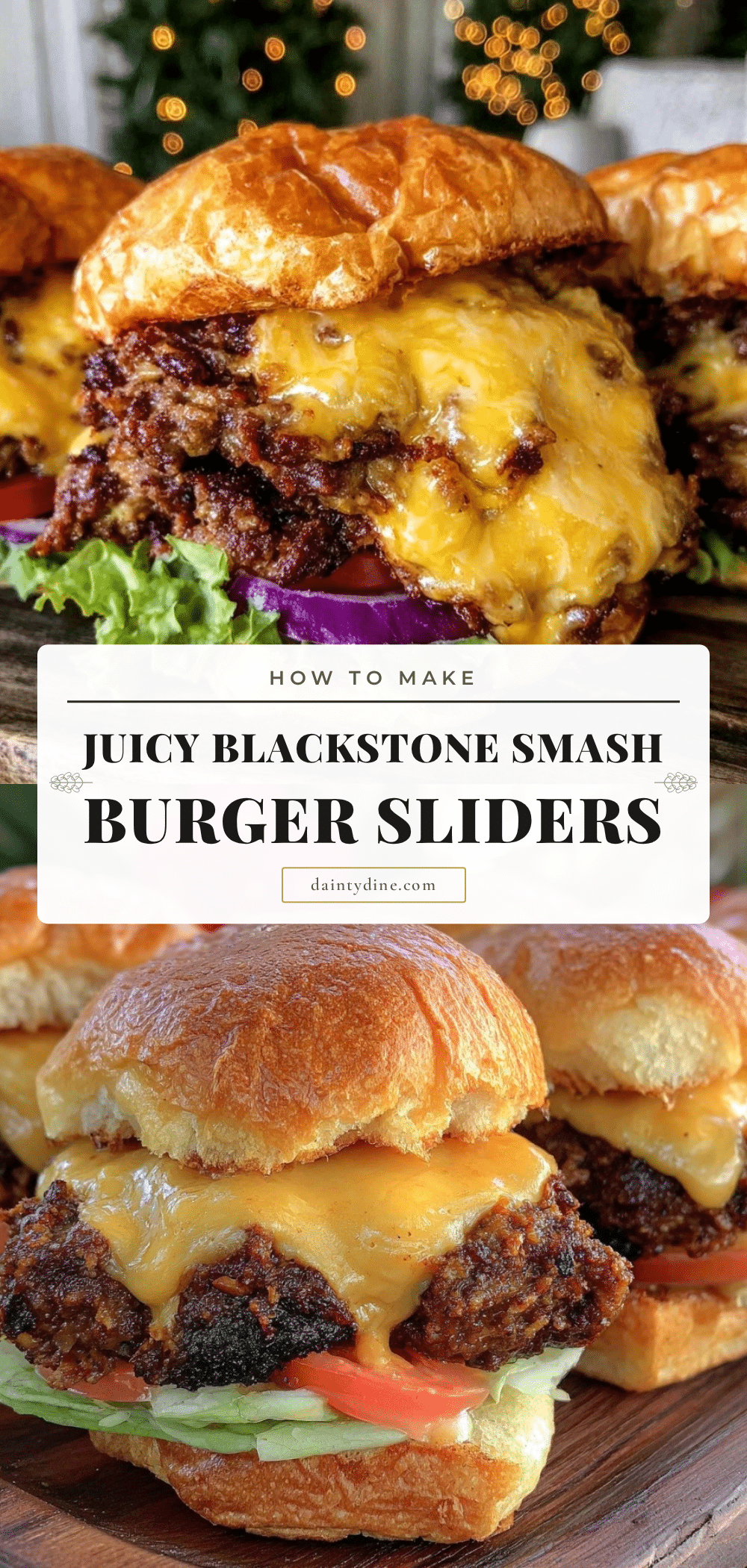 blackstone griddle smash burger sliders recipe