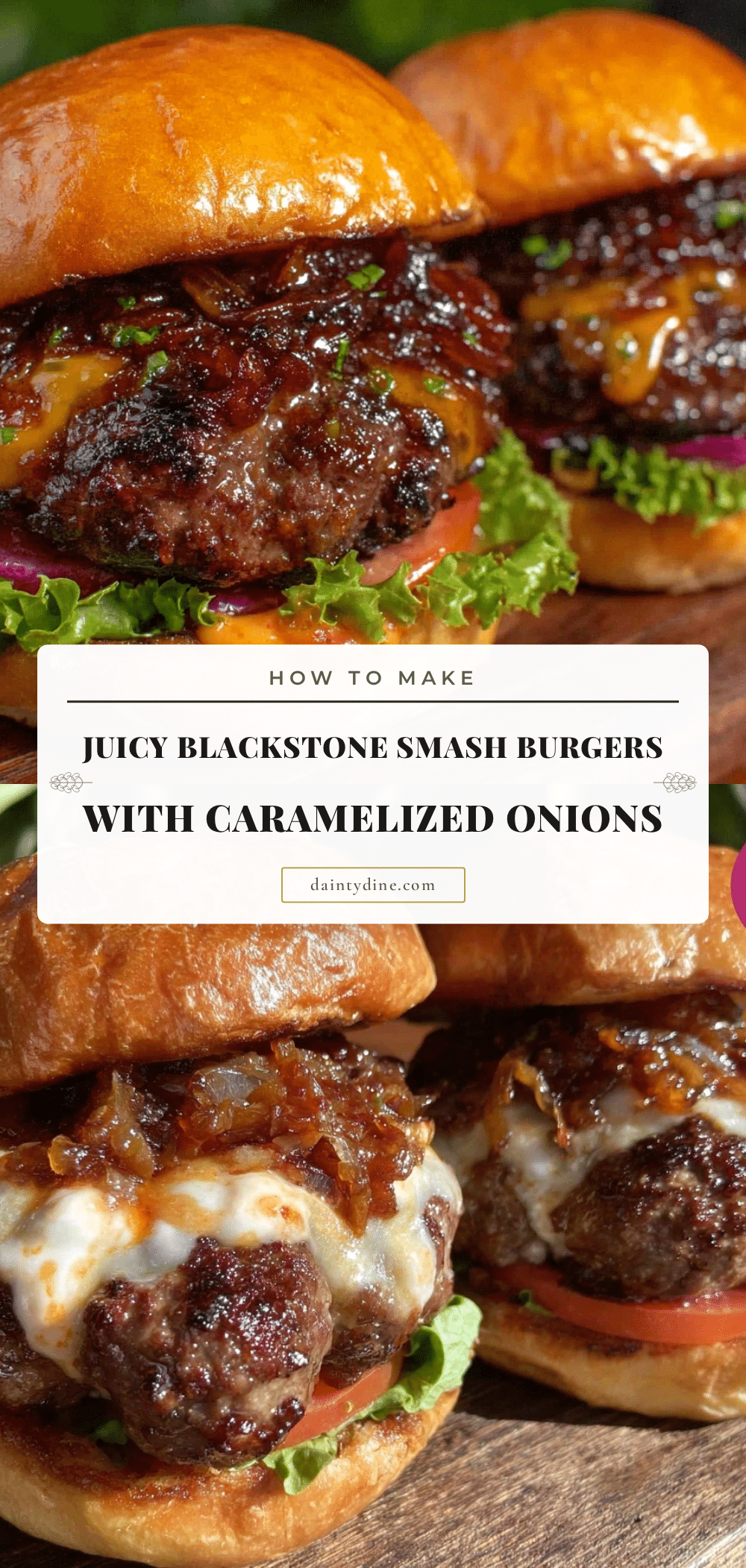 blackstone smash burgers recipe