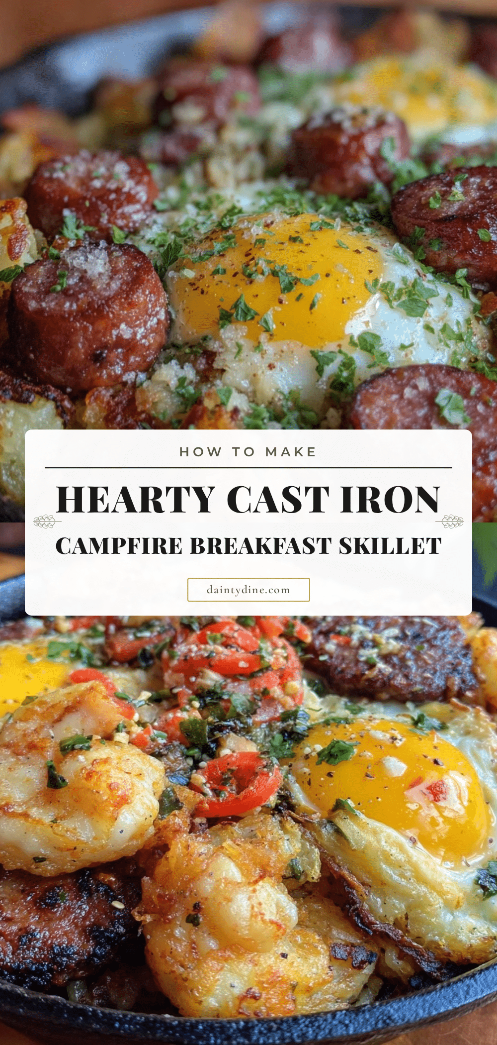 cast iron campfire breakfast skillet recipe