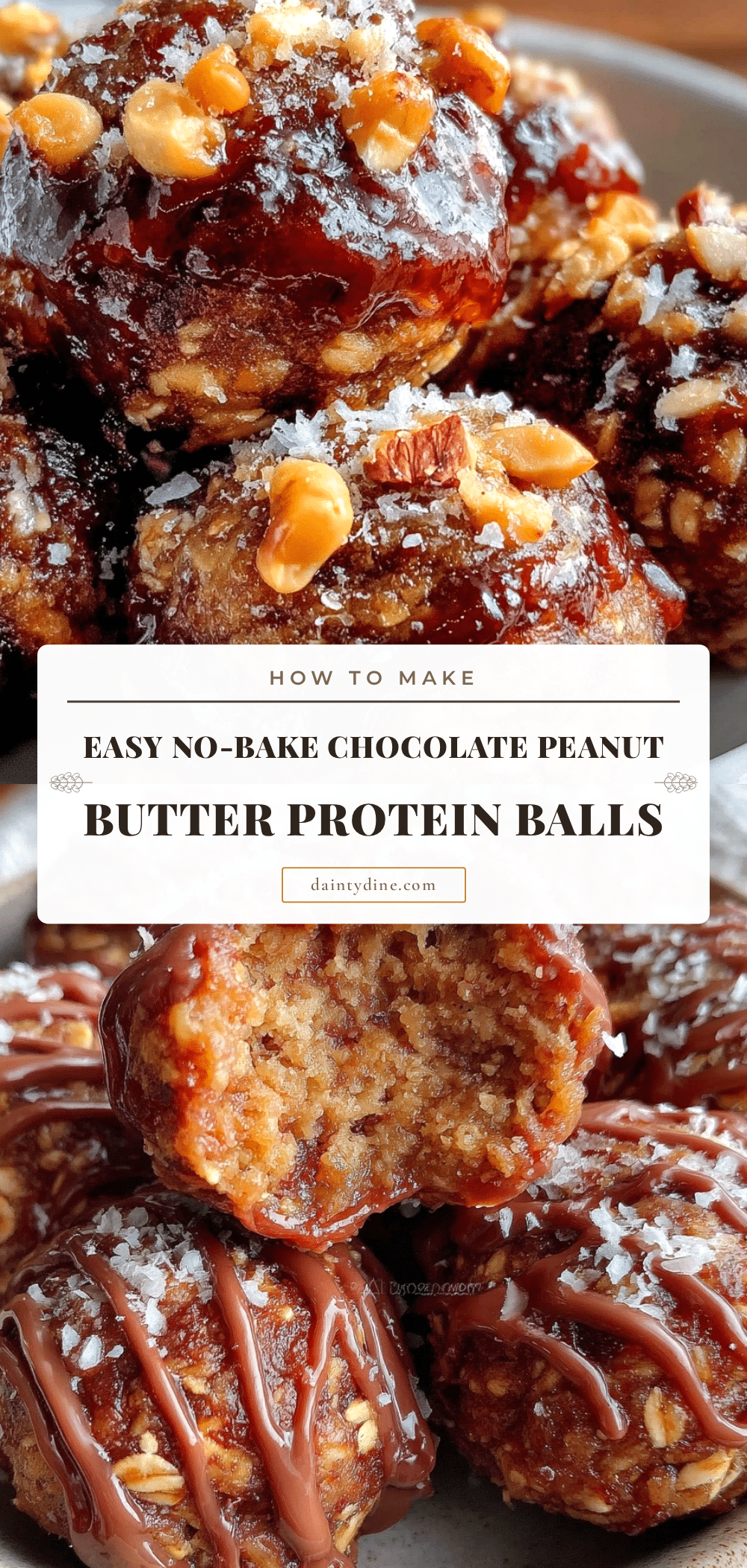 chocolate peanut butter protein balls recipe