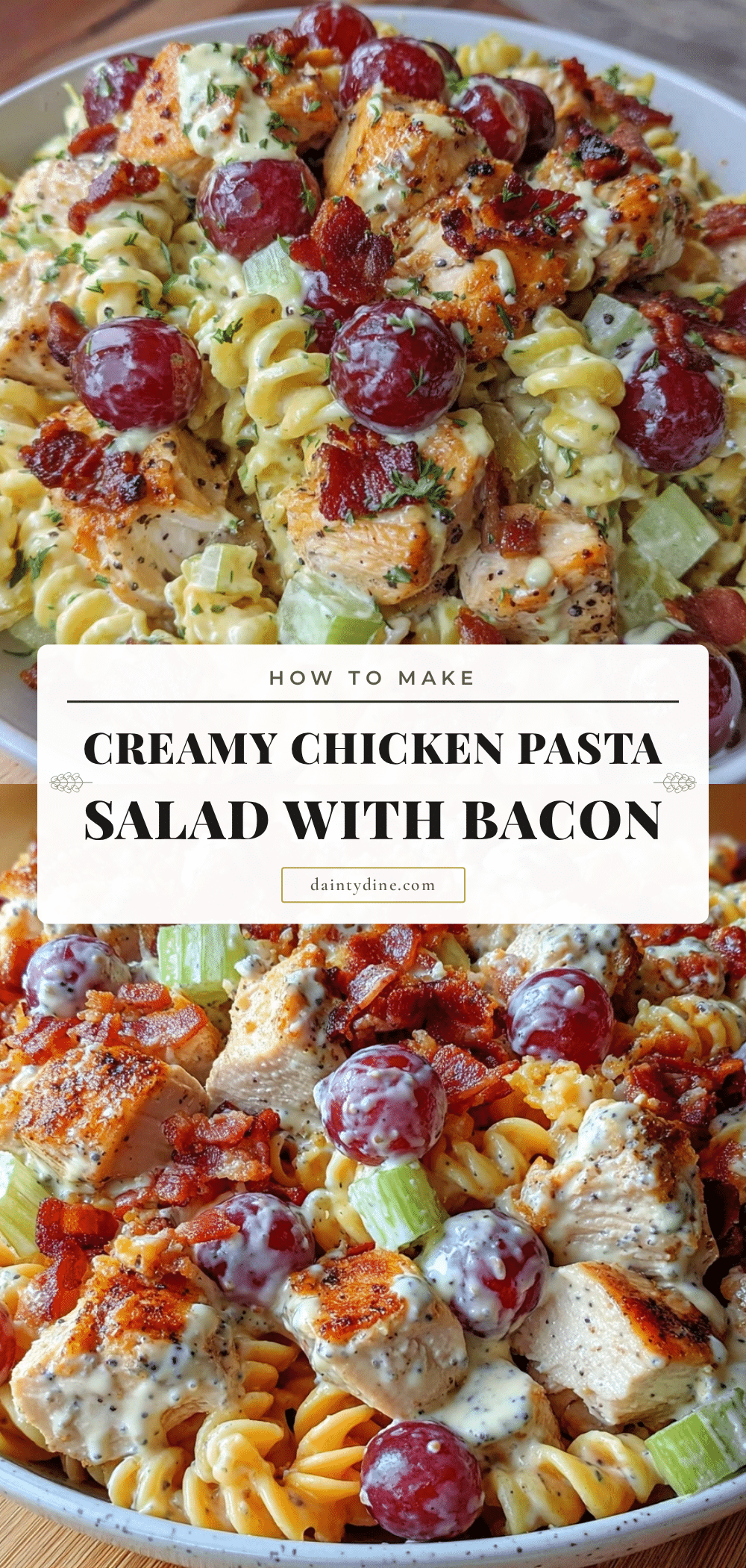 creamy chicken pasta salad recipe