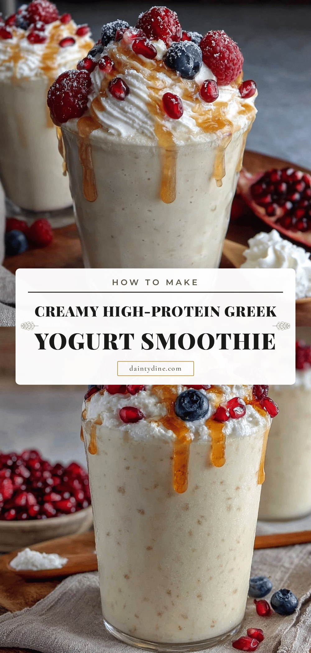 creamy Greek yogurt protein smoothie recipe