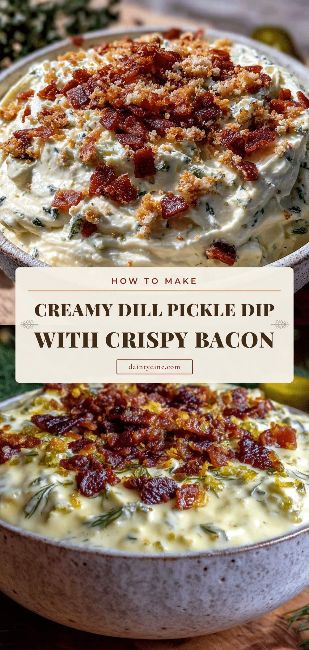 creamy homemade dill pickle dip recipe