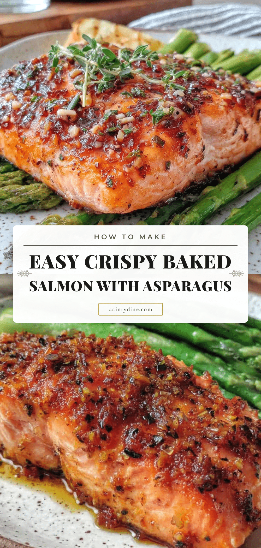 crispy baked salmon with asparagus recipe