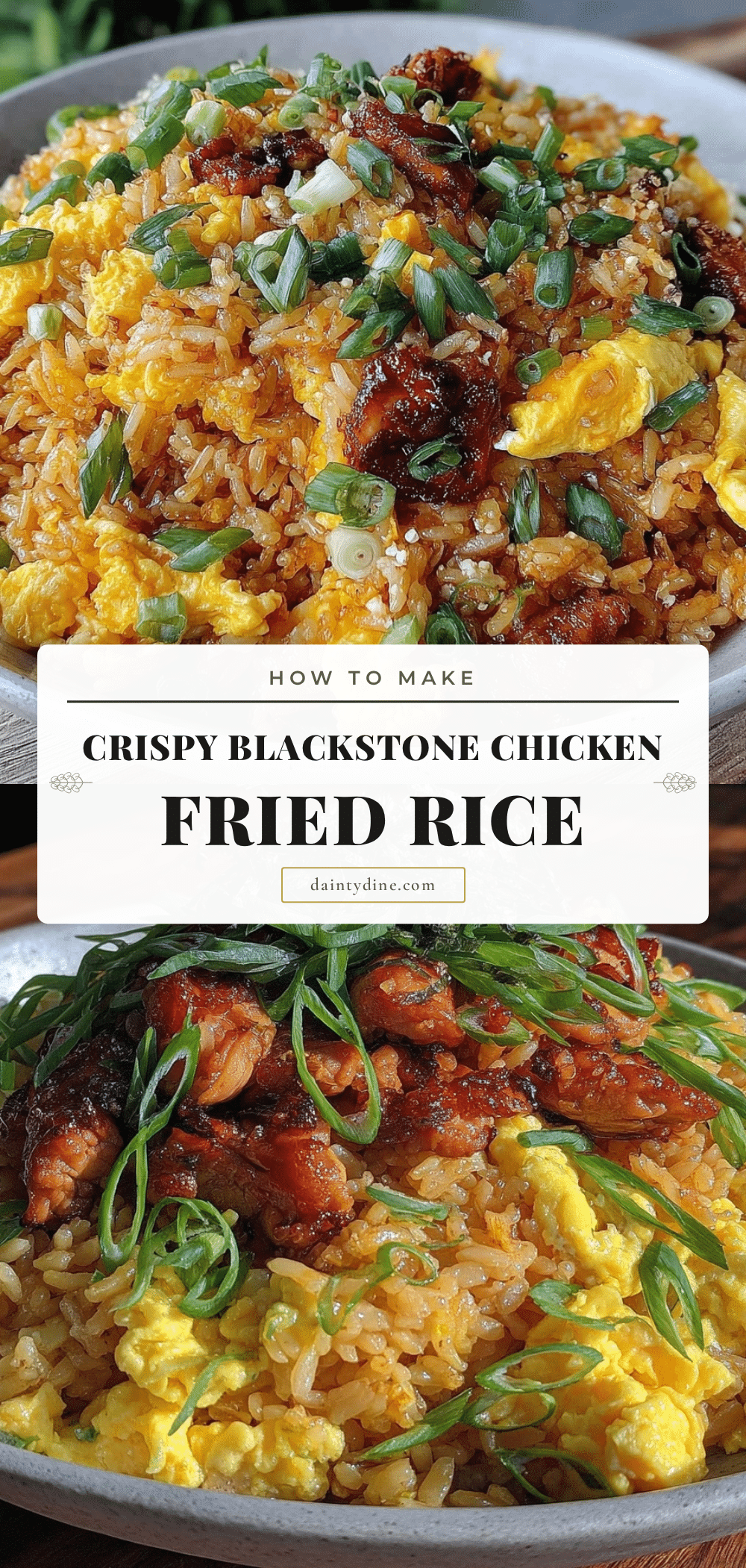 crispy blackstone chicken fried rice recipe
