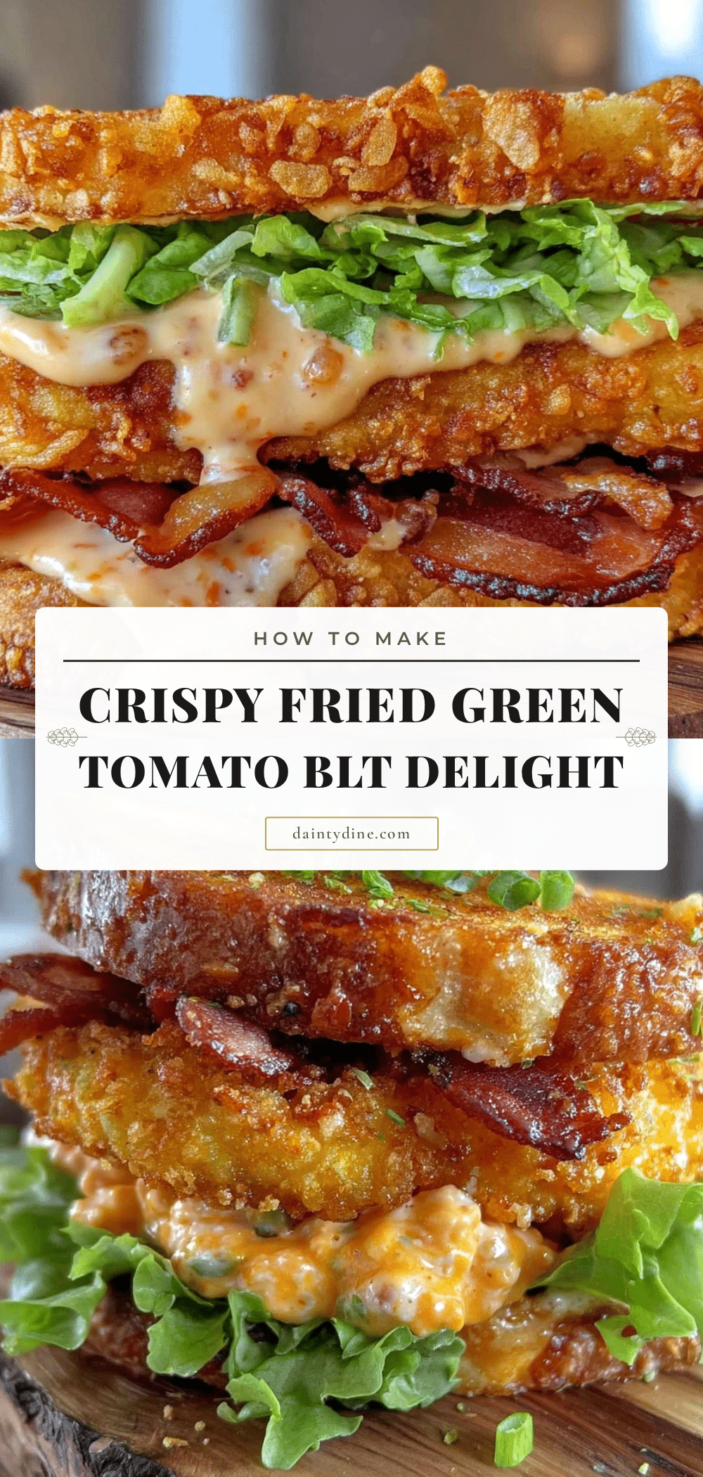 crispy fried green tomato blt sandwich recipe