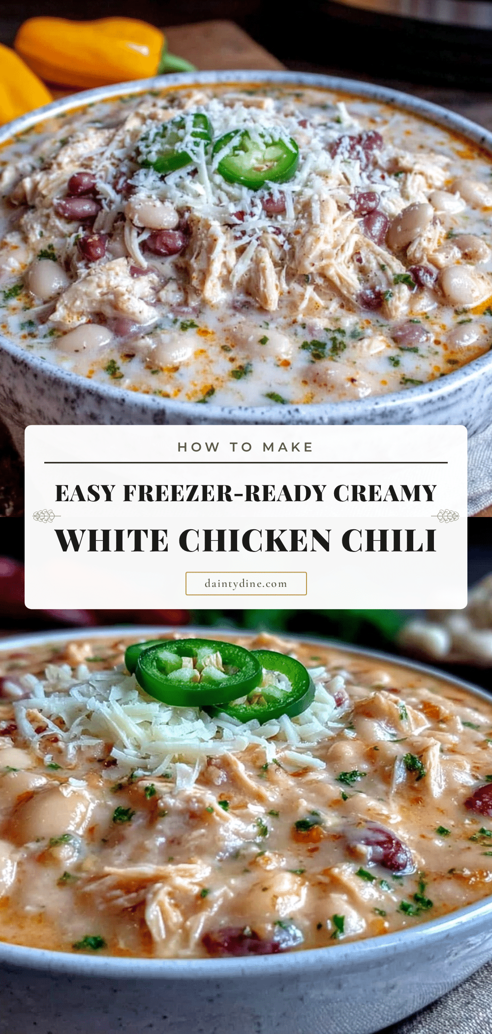 easy freezer-ready white chicken chili kit recipe