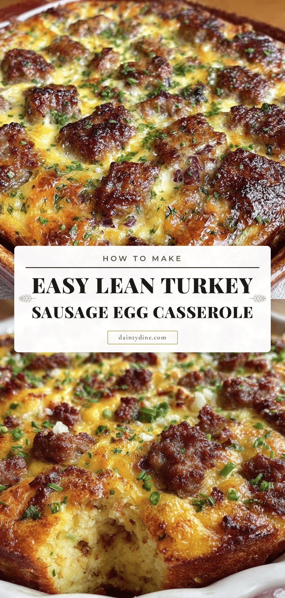easy lean turkey sausage and egg casserole recipe